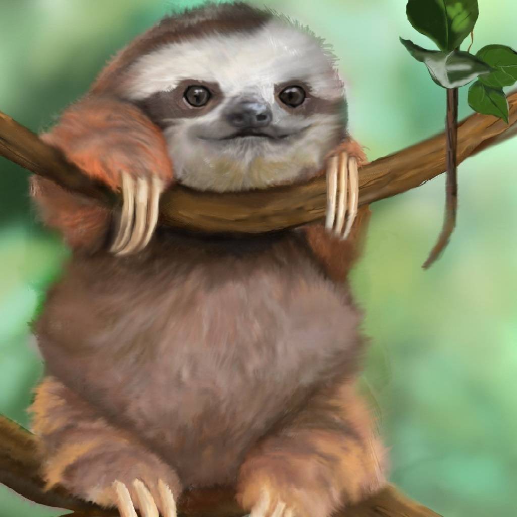 sloth background wallpaper