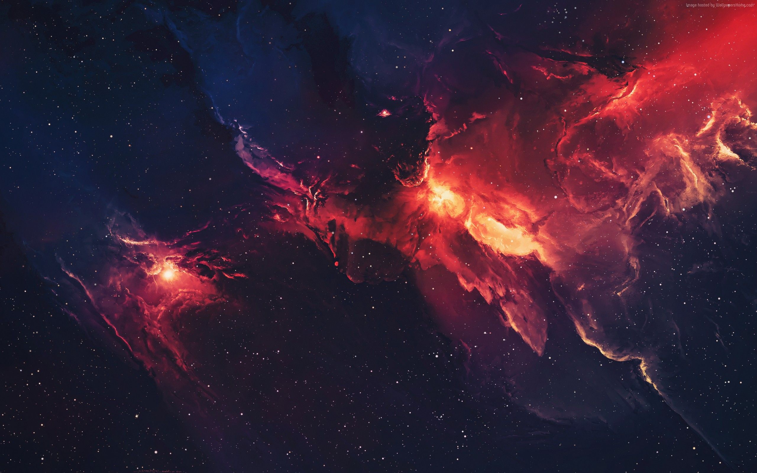 Free download Red Galaxy Space Wallpaper Desktop Picture HD Photo