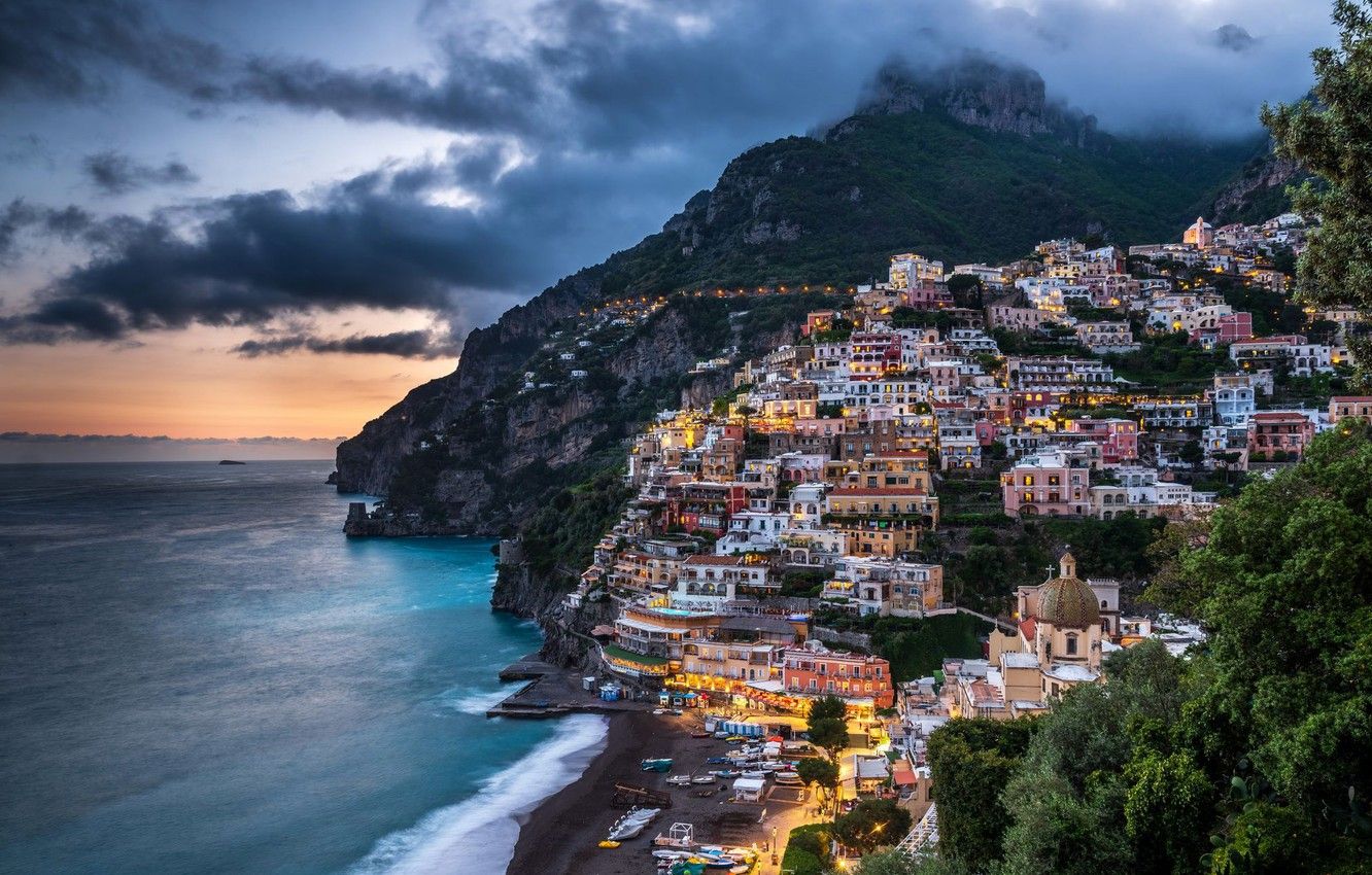 Wallpaper Italy, Positano, Amalfi coast image for desktop