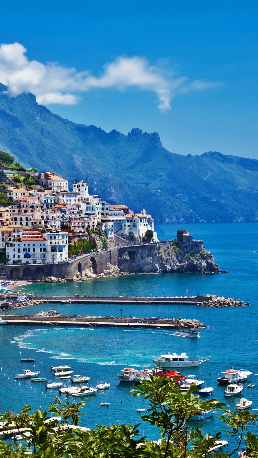 Amalfi Coast iPhone Wallpaper HD
