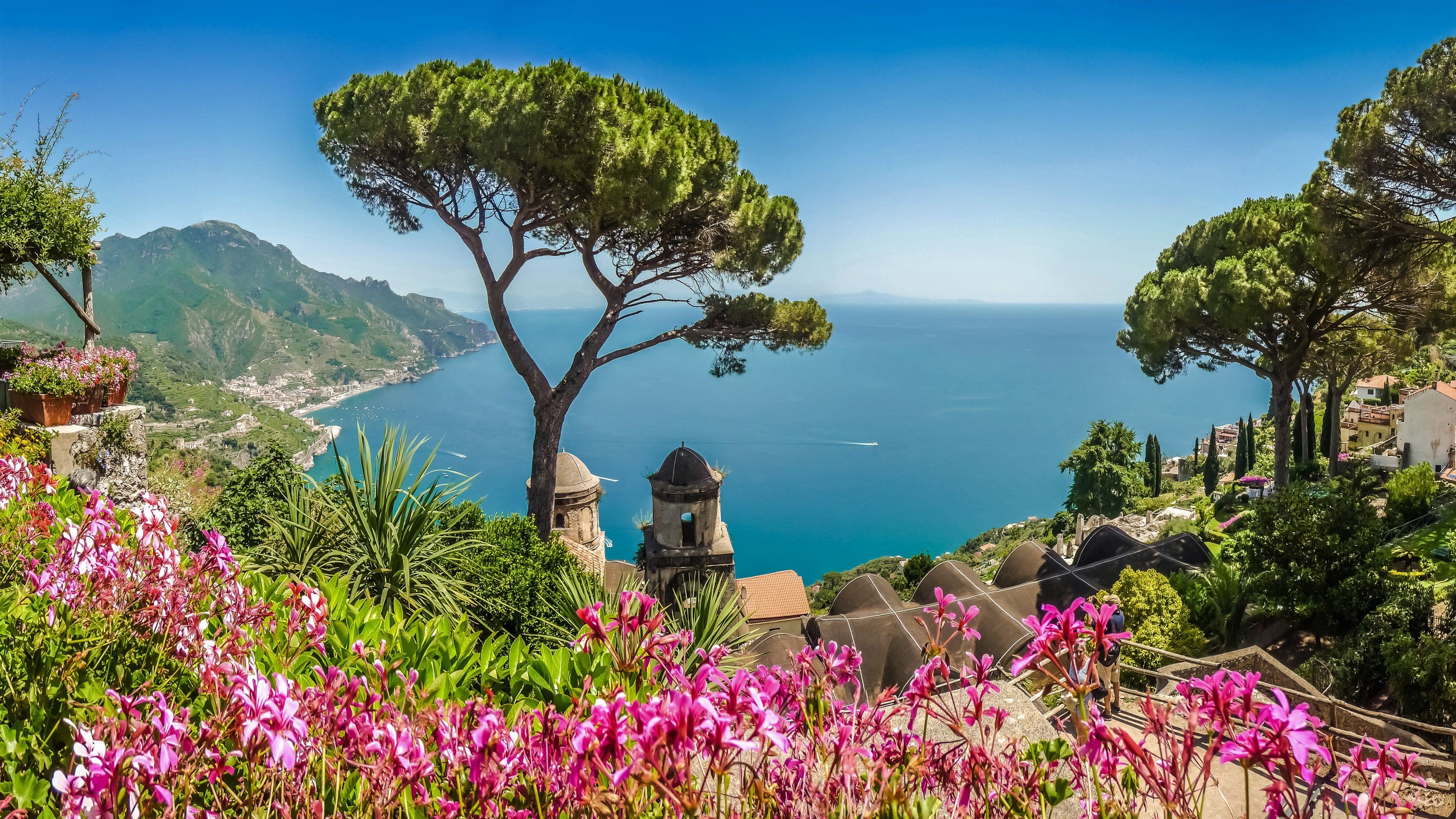 Amalfi Coast in Italy 4k Ultra HD Wallpaper. Background Image