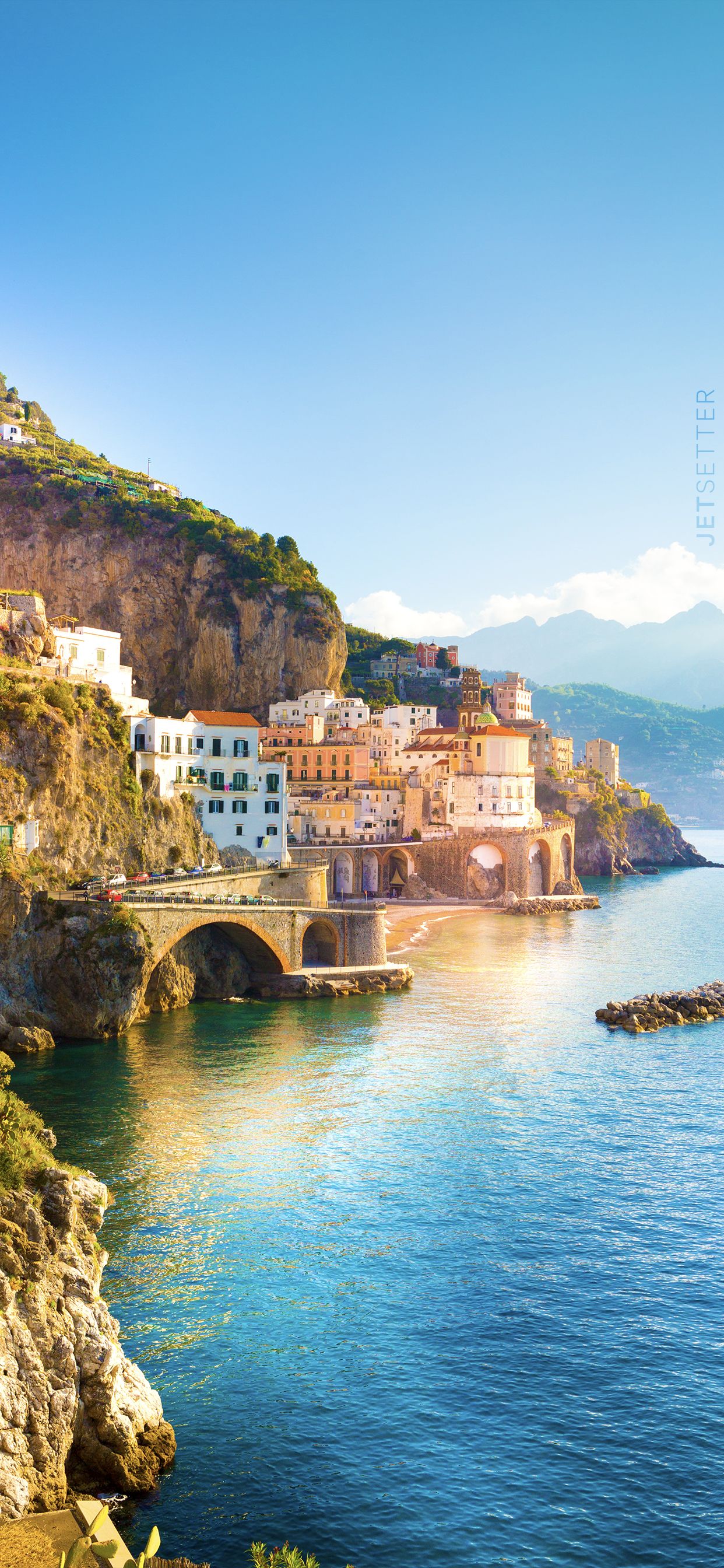 Download Positano Town Amalfi Coast Landscape Wallpaper  Wallpaperscom