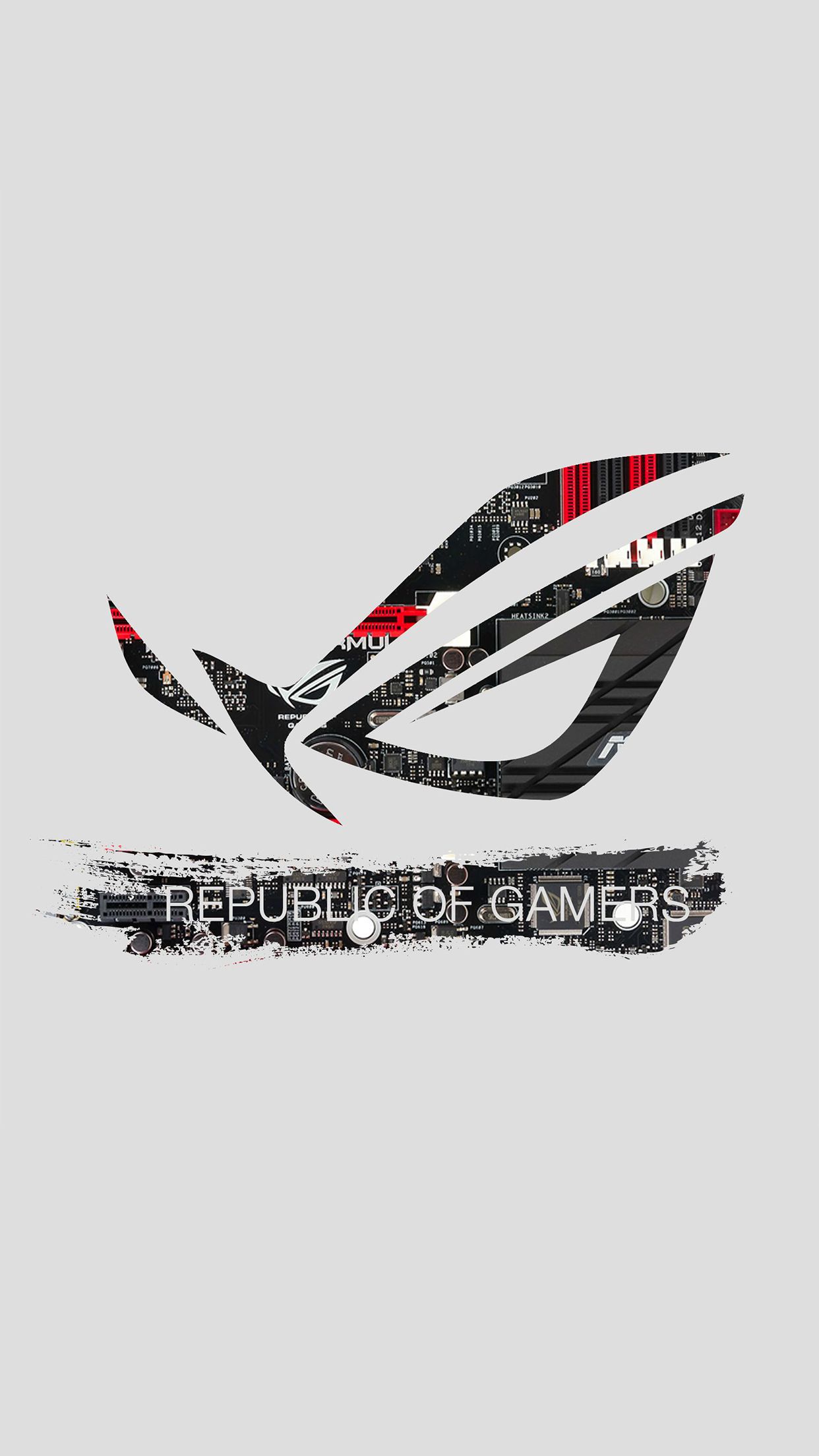 Asus ROG Logo Wallpaper for iPhone Pro Max, X, 6