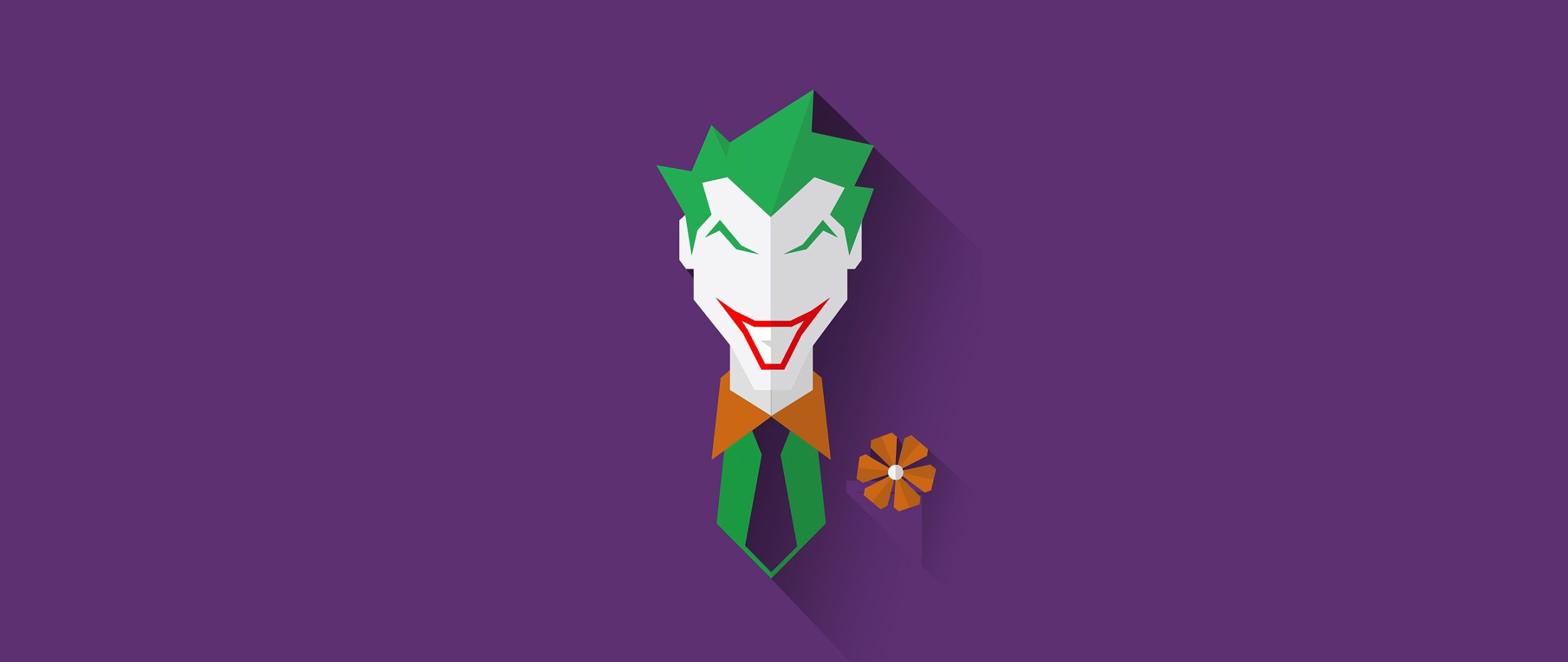 Joker Minimal 2560x1080 Resolution Wallpaper, HD