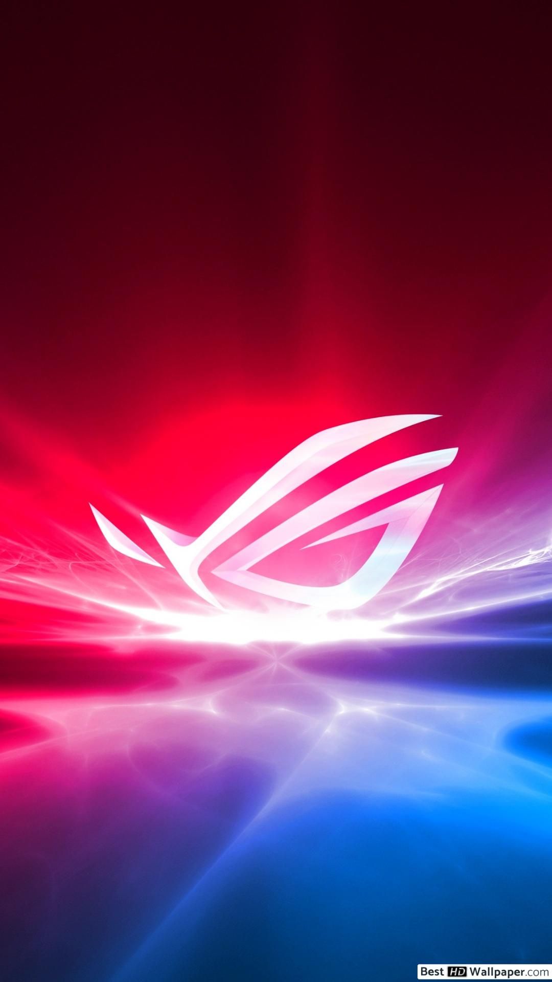 Asus ROG (Republic of Gamers) Neon Logo HD wallpaper download