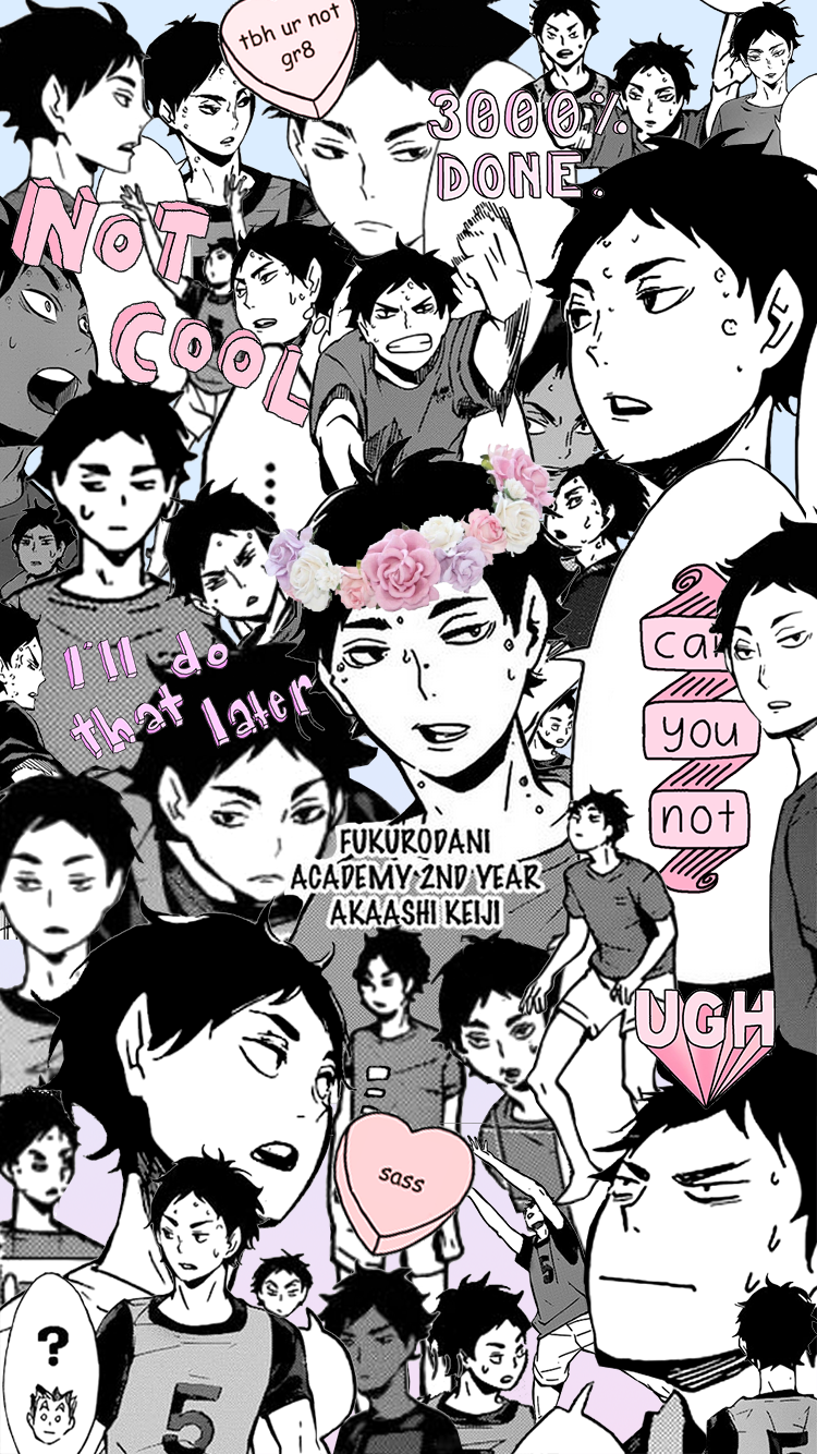 Megane Tocru: Akaashi Keiji Phone Wallpaper