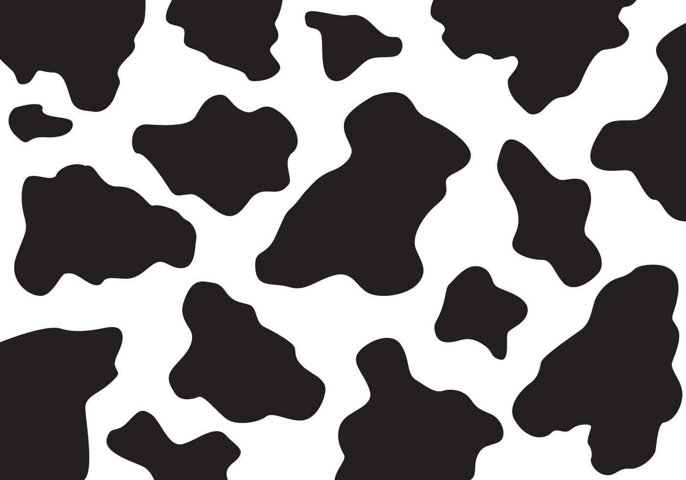 Background Aesthetic Blue Cow Print Wallpaper.