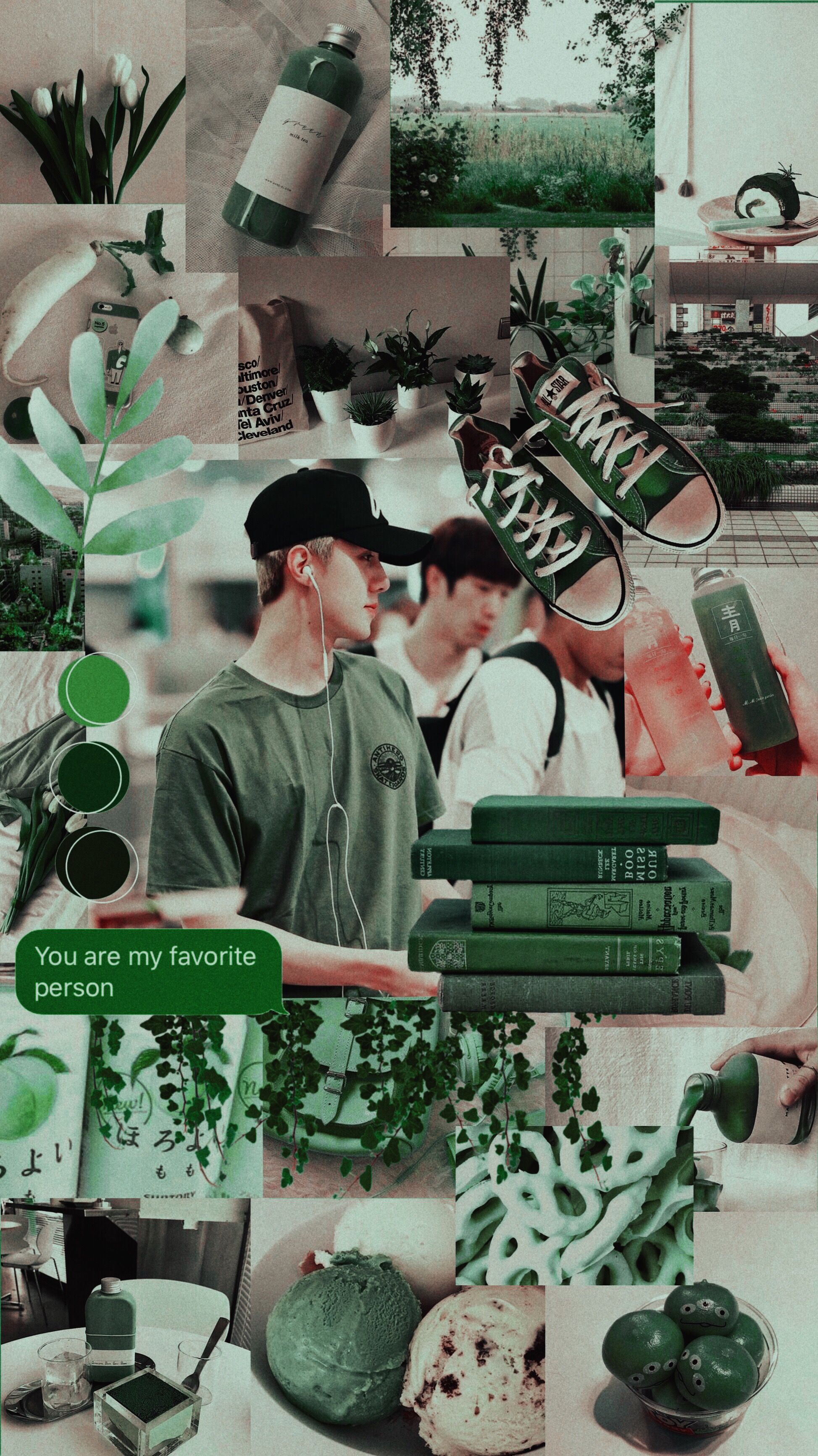 exo green aesthetic soft Image by