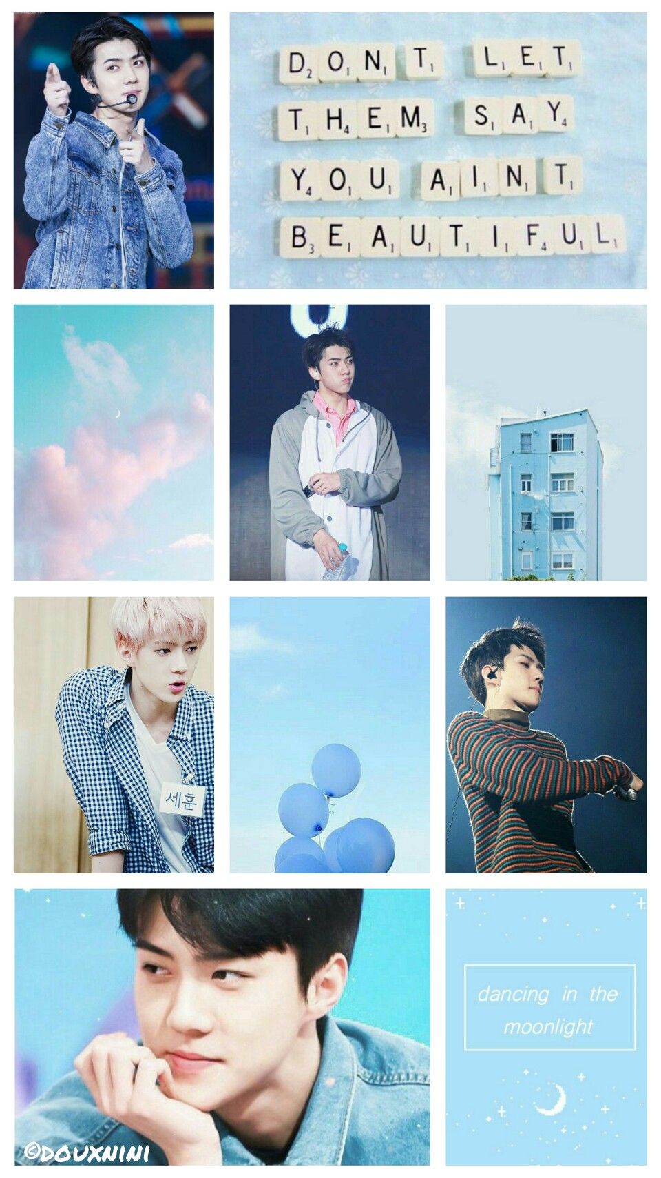 Sehun x blue. [EXO] Requests on my ig, link in bio