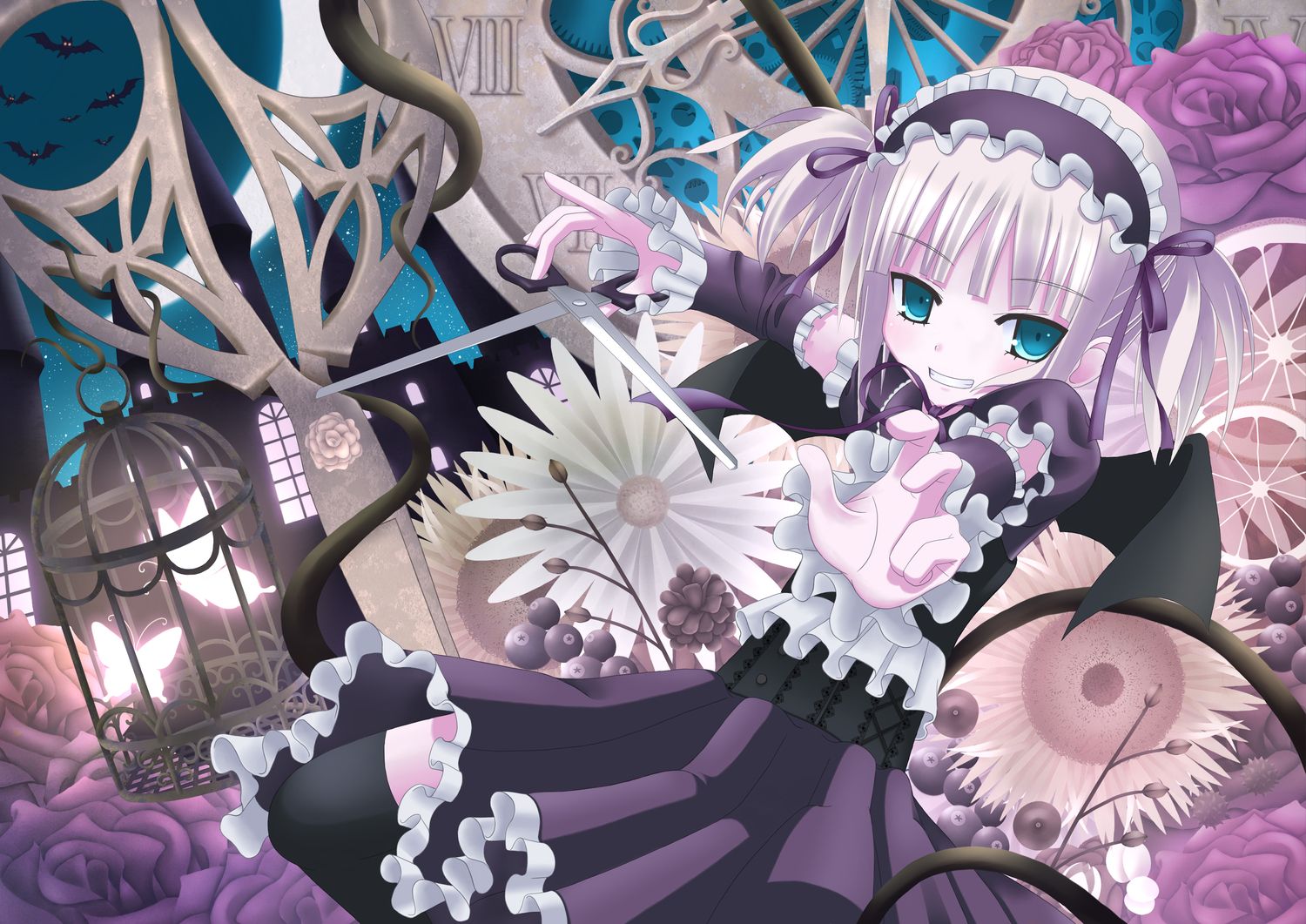 Demon Goth Loli Loli Lolita Fashion Tail Taka (tsmix) Twintails