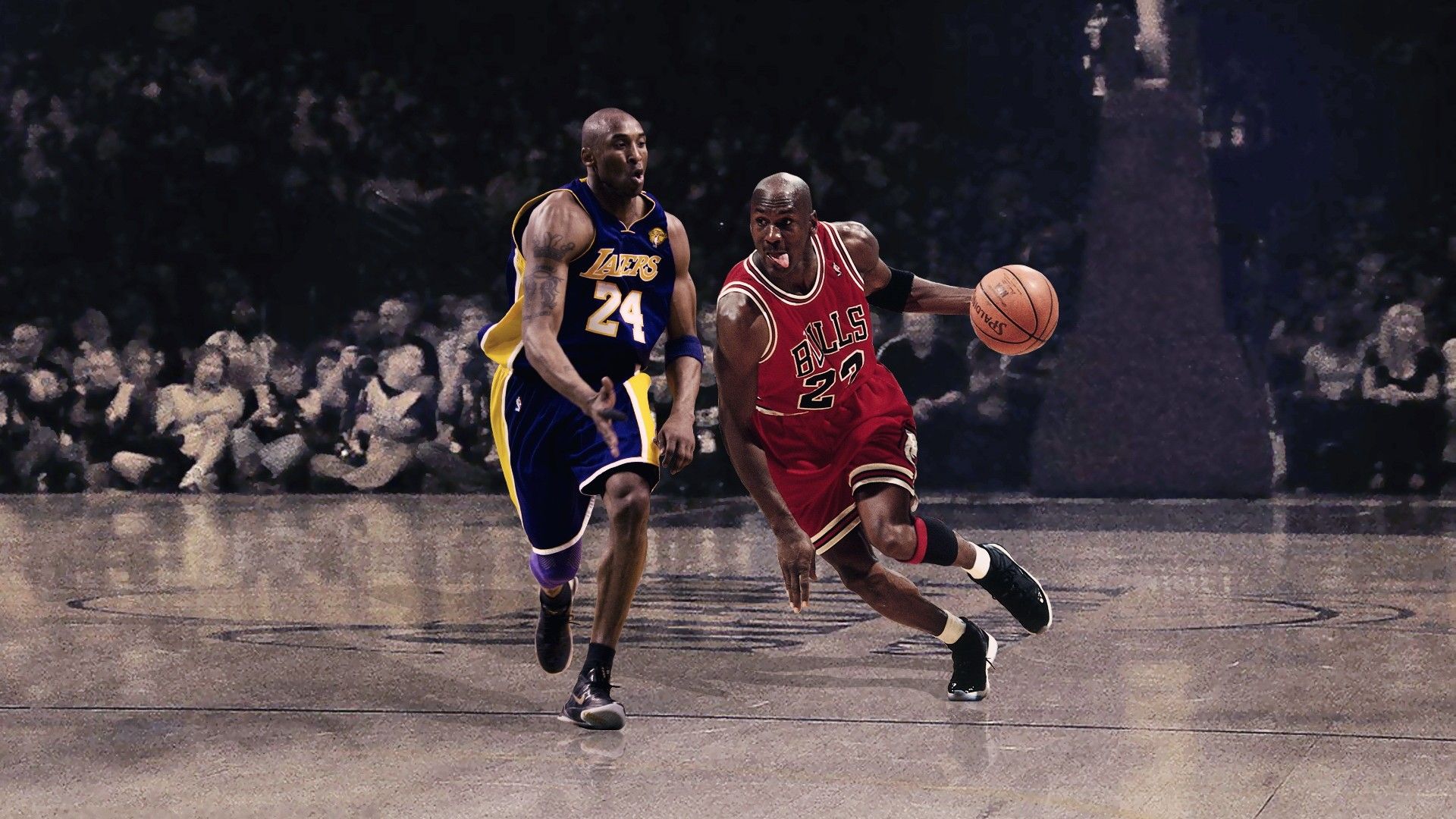 Jordan and Kobe desktop background