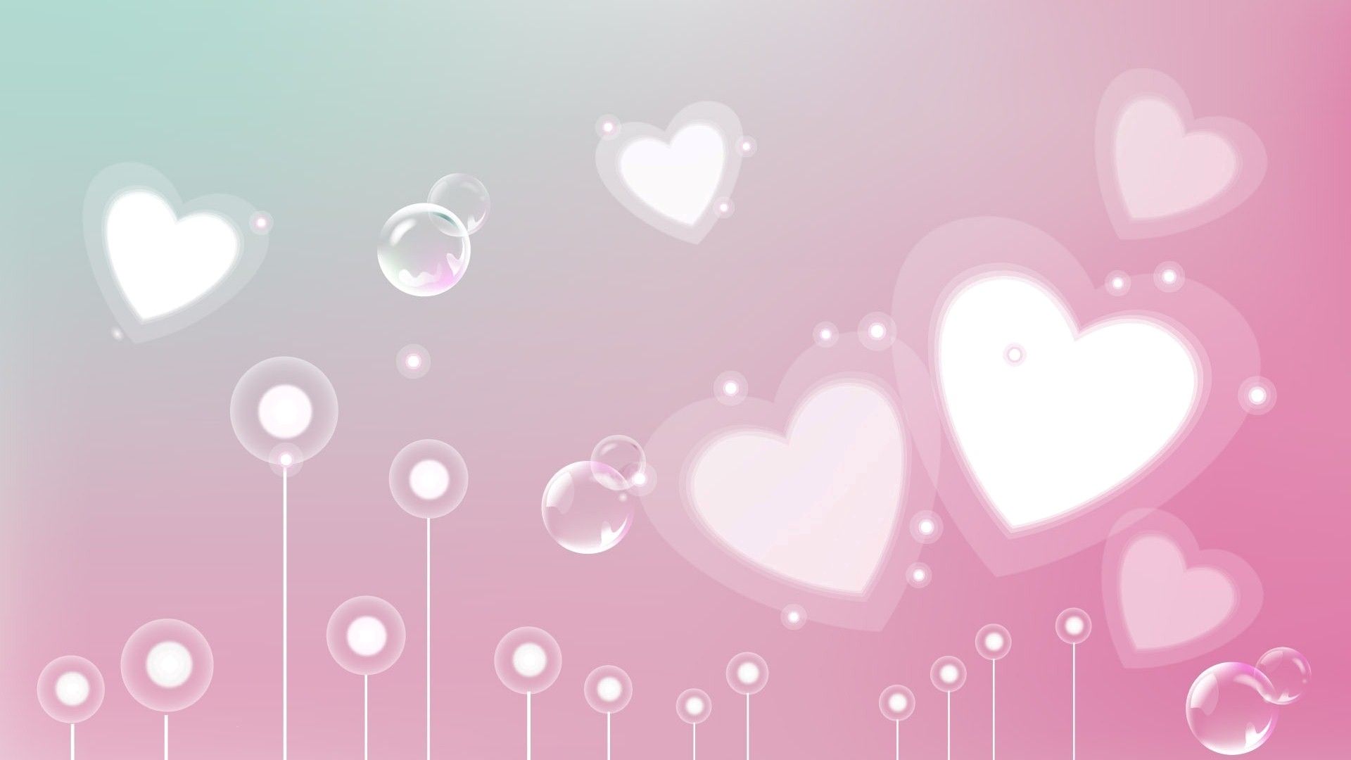 Free download Beautiful Pink Heart Background HD Wallpaper