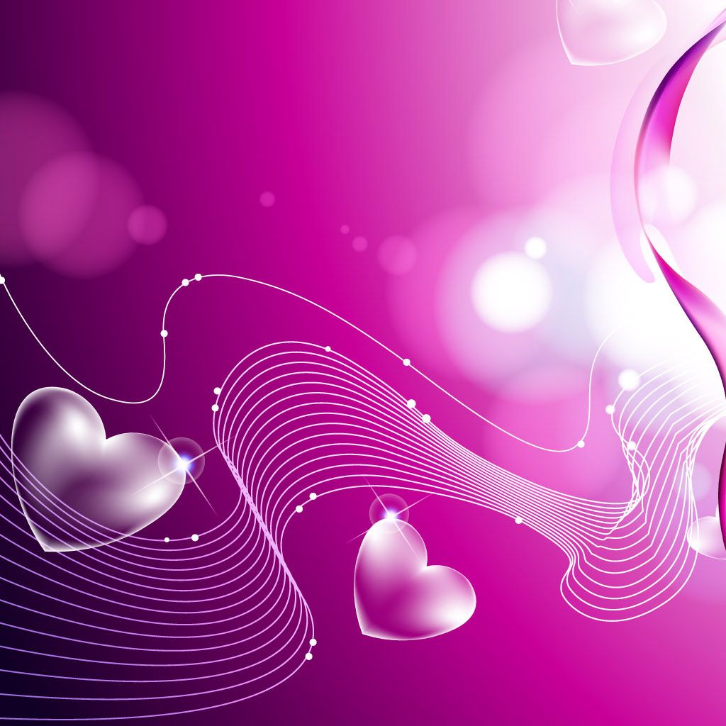 Free download Purple heart shaped Wallpaper iPad Wallpaper iPad