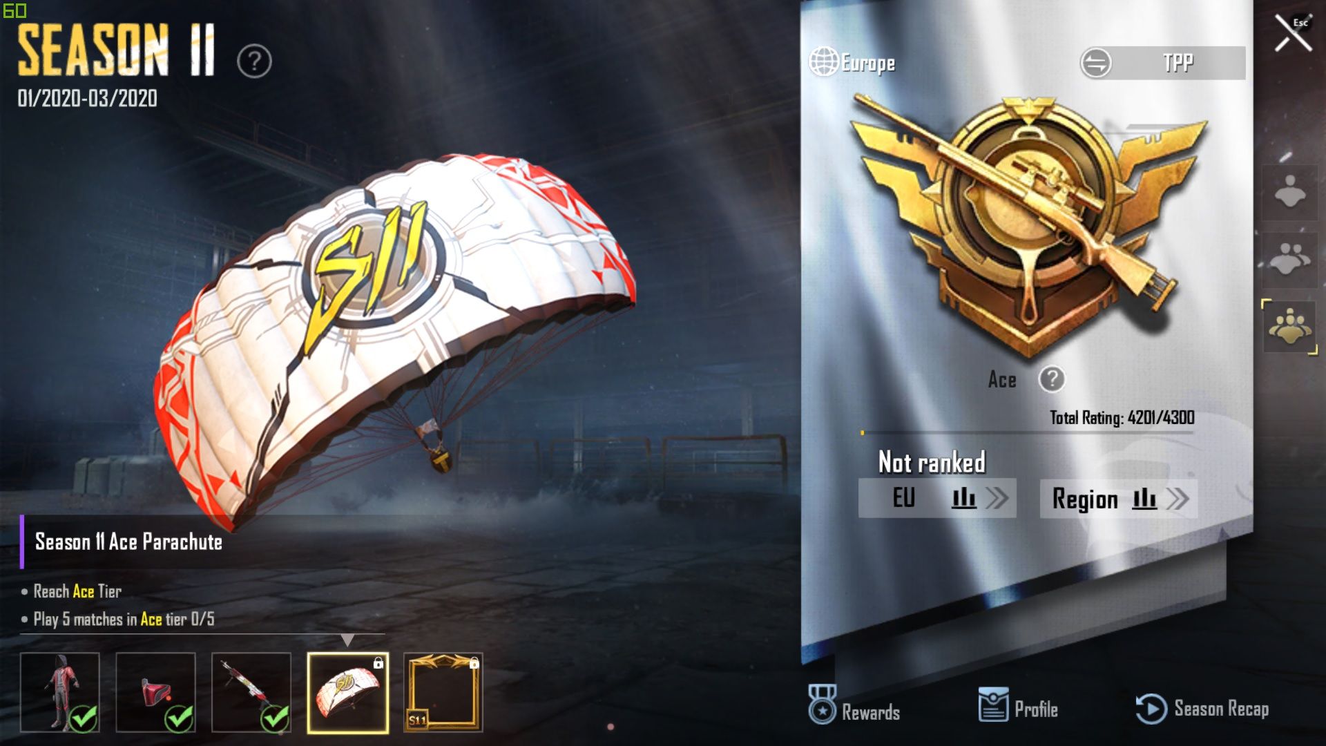 Selling 11. europe ACE (2.24 K D Ratio) With 162