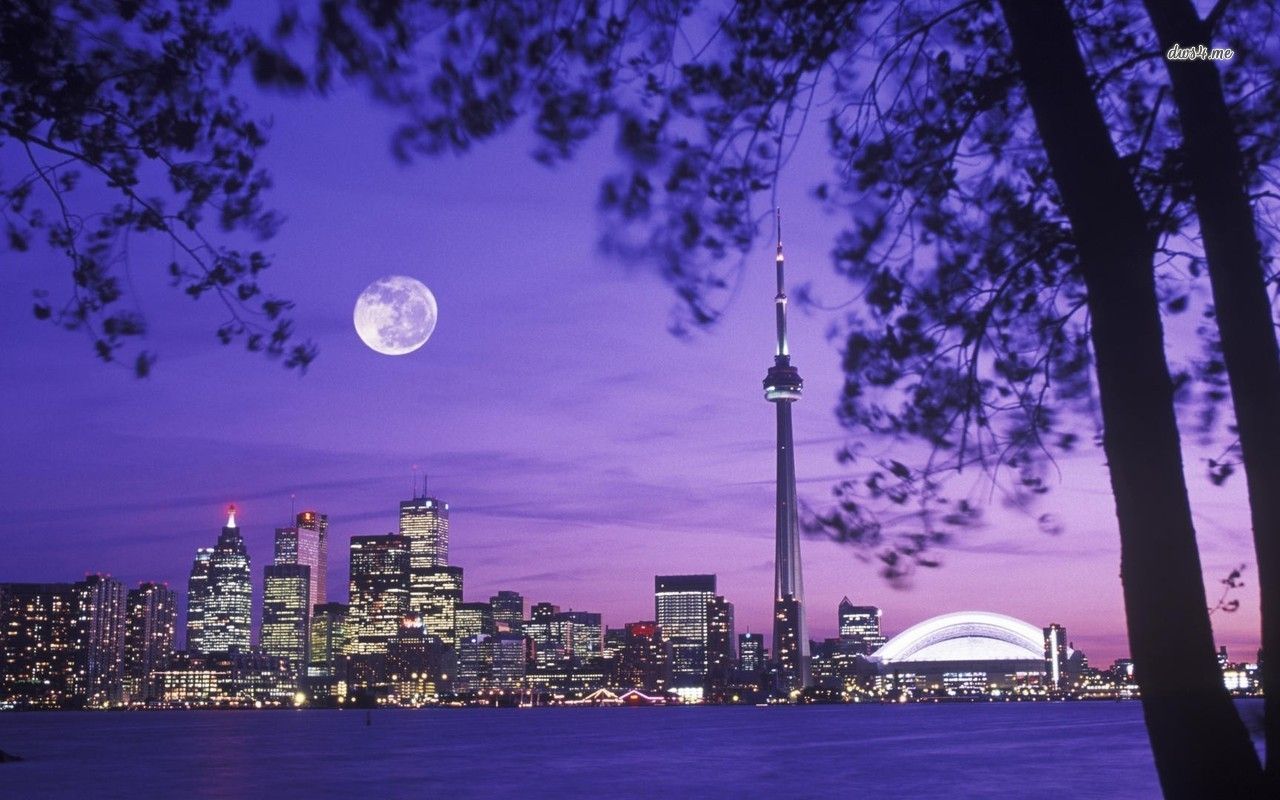 Toronto skyline HD wallpaper. Toronto skyline, Wallpaper toronto