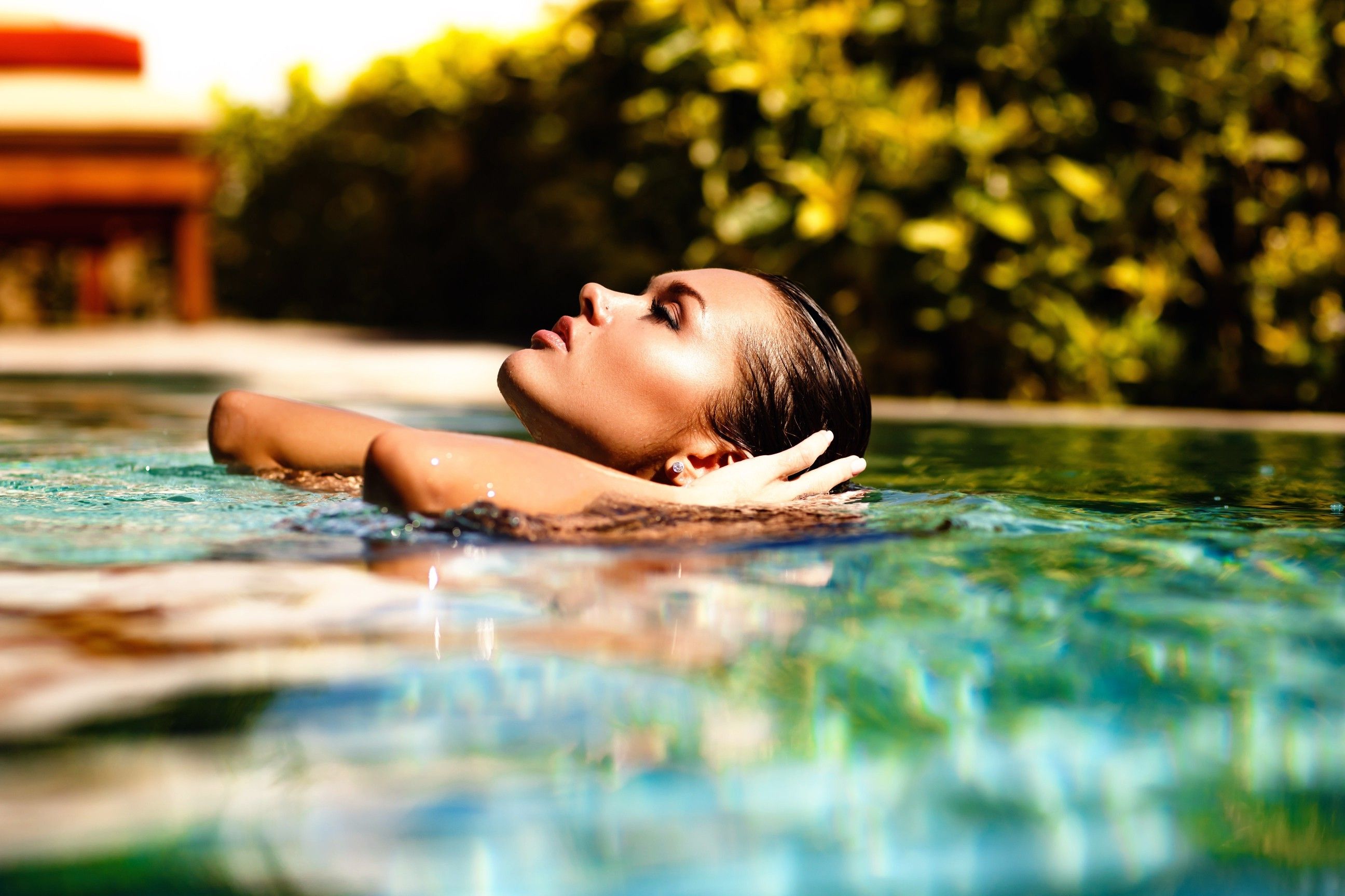 women, Model, Swimming Pool Wallpaper HD / Desktop and Mobile Background