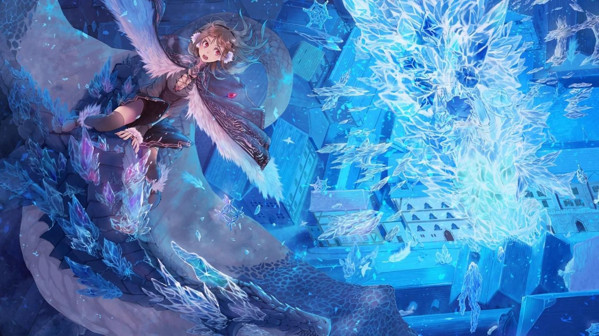 ice dragon wallpaper - Desktop Wallpaper. Zone. Art wallpaper, Cool art, Anime
