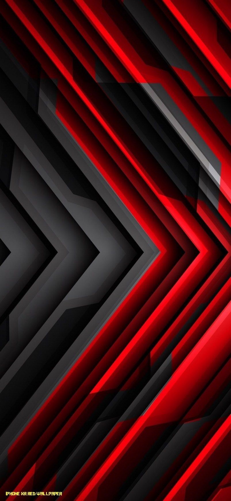 Black And Red Striped Arrow, Abstract 11×11 IPhone 11 11 11 11S