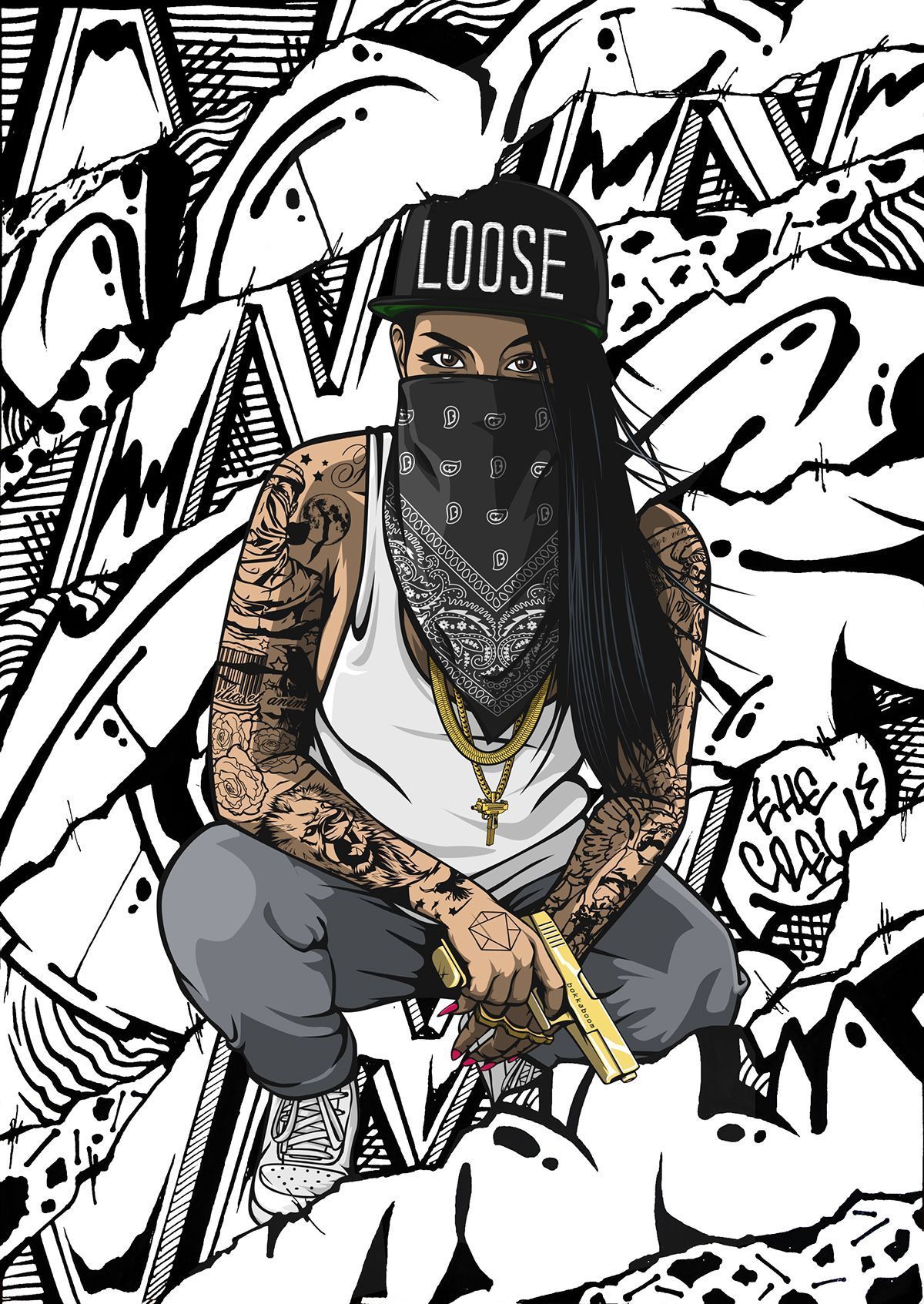 Thug Girl Wallpaper