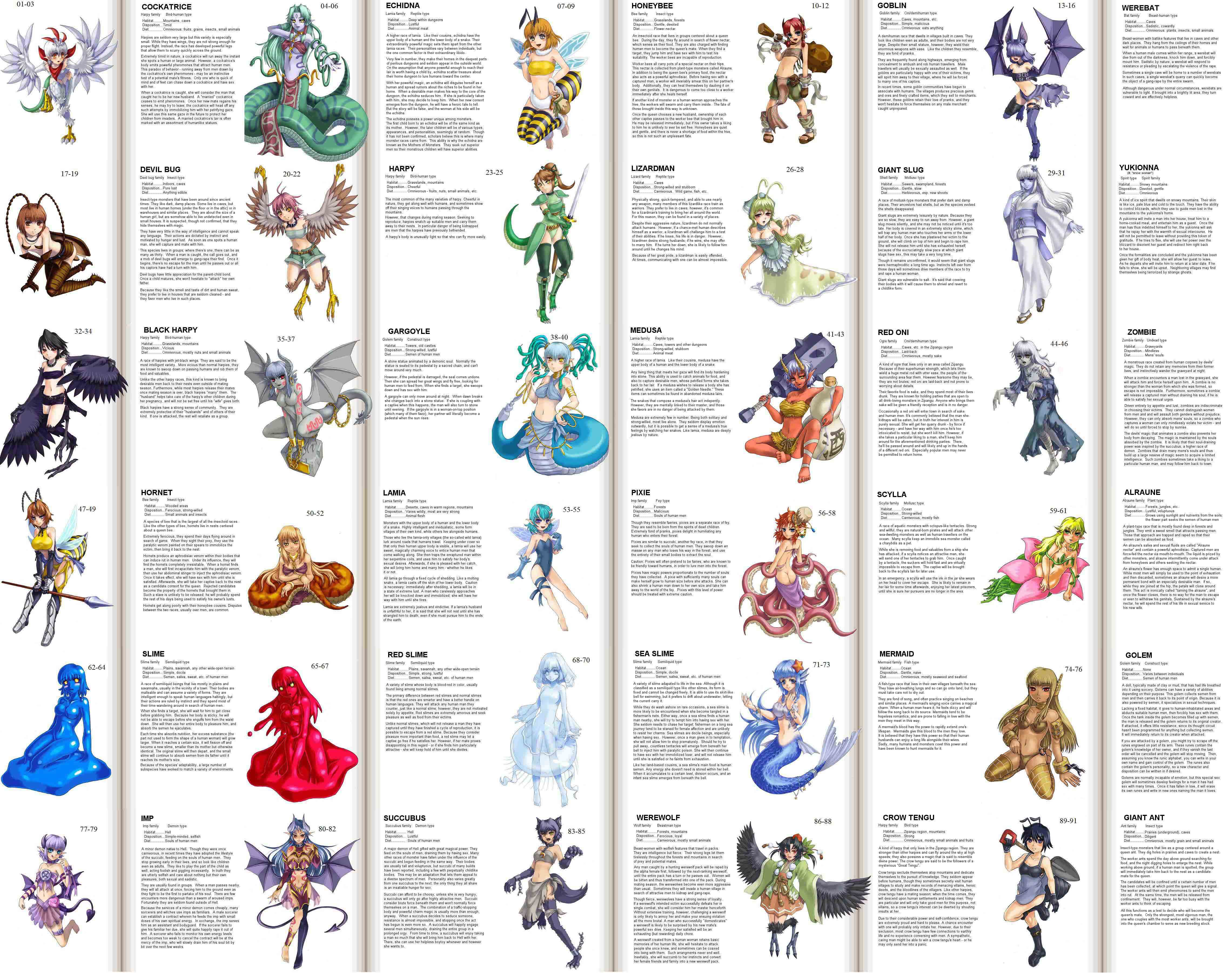 Monster Girl Encyclopedia HD Wallpaper