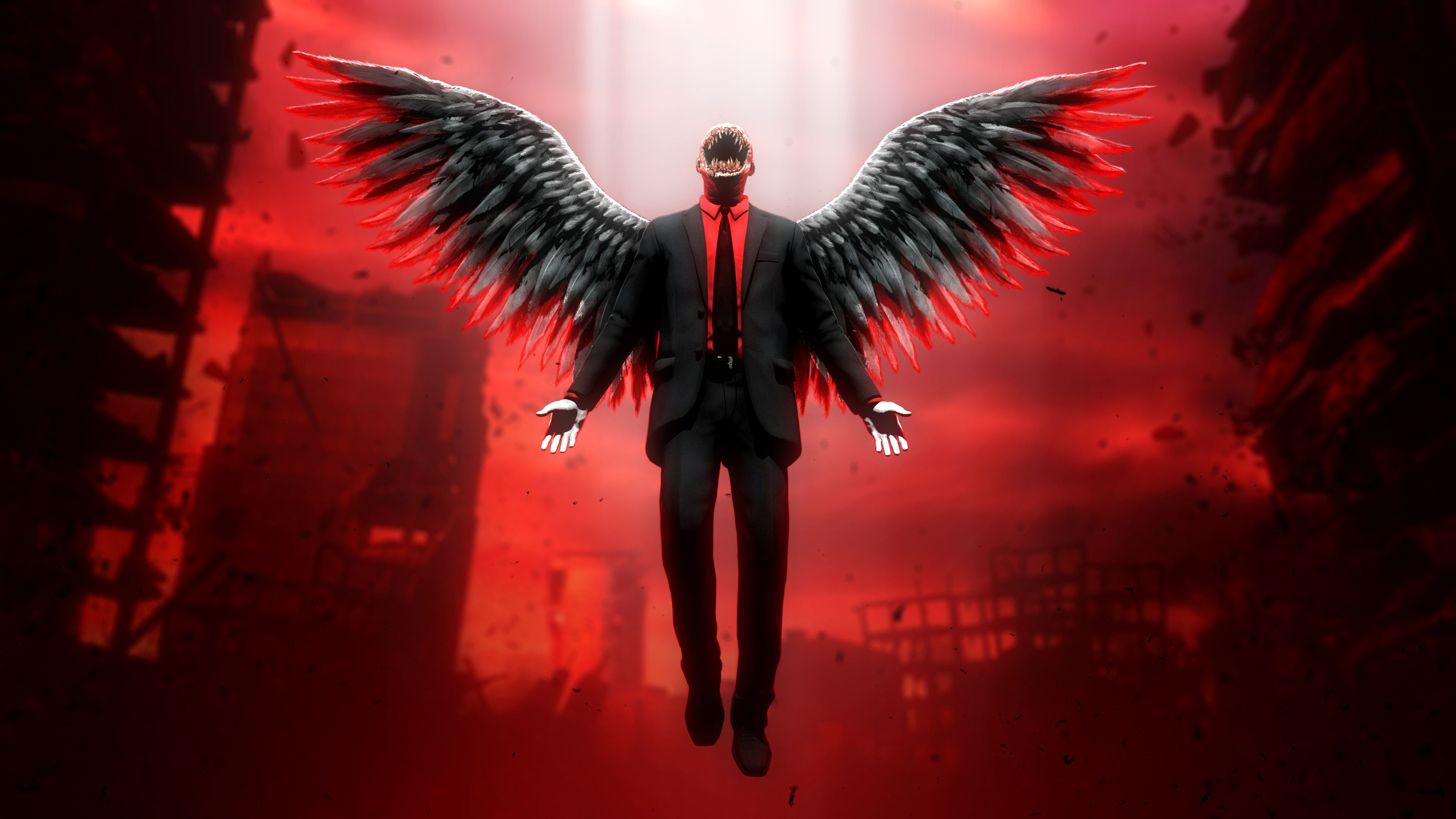 Devil wings 1080P, 2K, 4K, 5K HD wallpapers free download