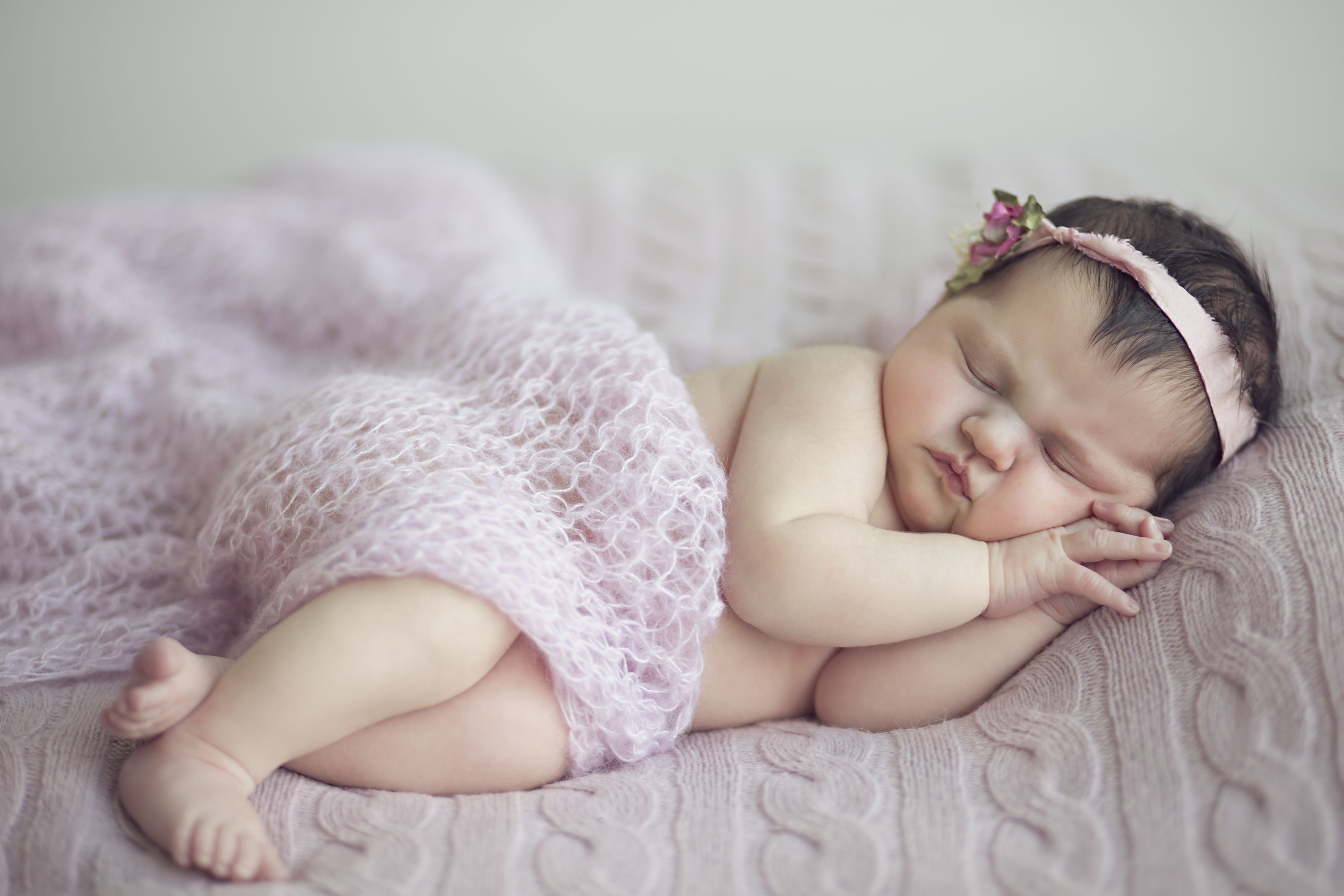 K, #Sleeping, #Cute baby, #Baby girl. Mocah.org HD Wallpaper