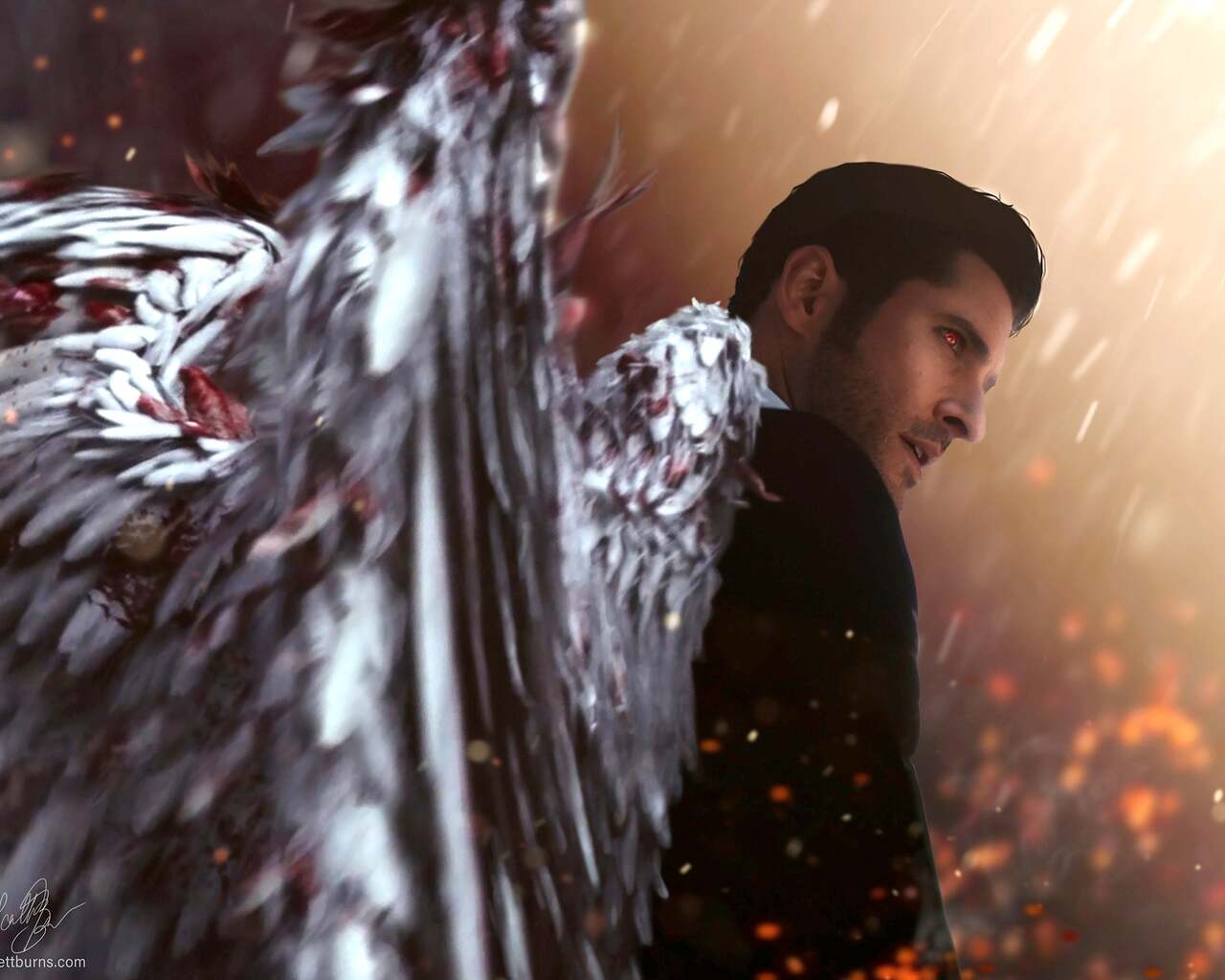 Lucifer Devil Wings 1280x1024 Resolution HD 4k Wallpaper, Image, Background, Photo and Picture