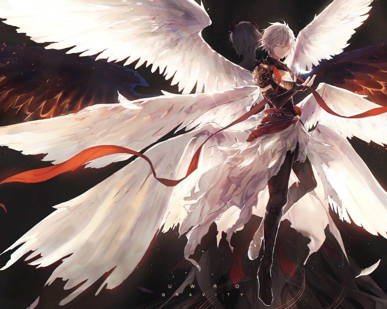 Anime Wallpaper Angel And Devil