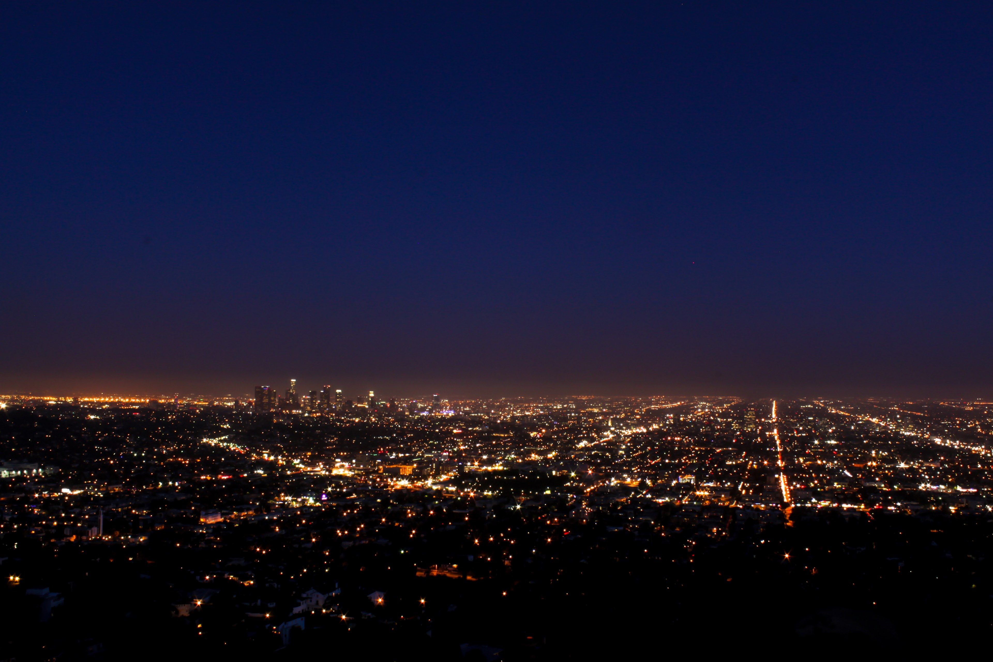 los angeles by night 4k wallpapers and backgrounds