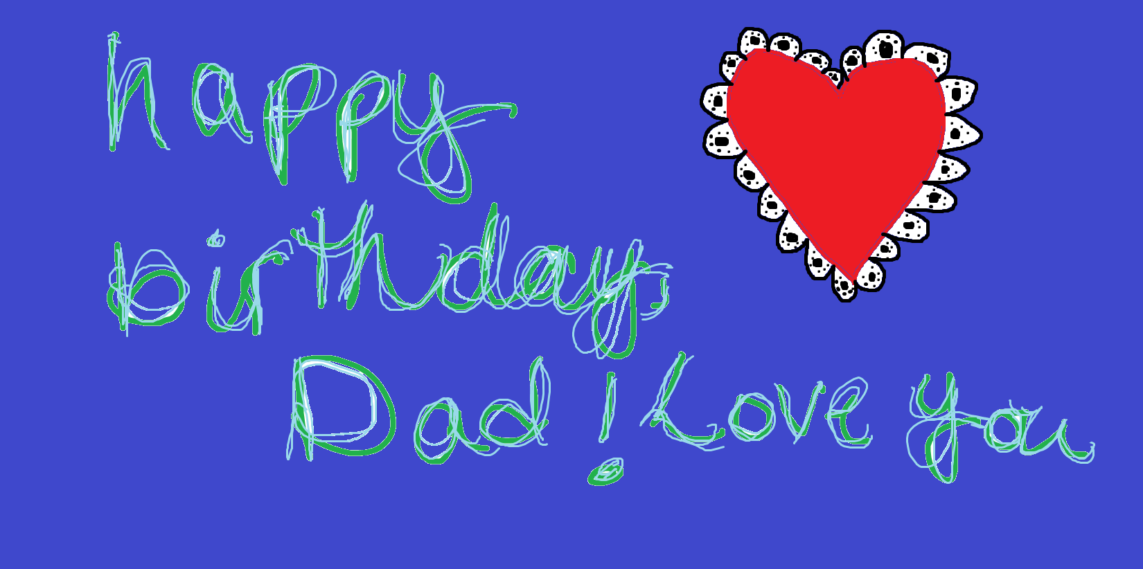 I Love Dad Happy Birthday Father HD Wallpaper. Birthday message