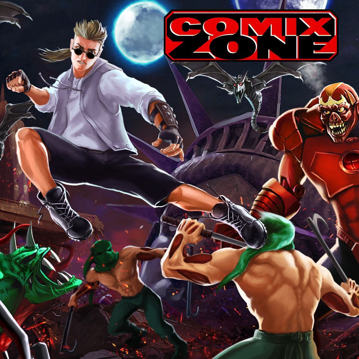 COMIX ZONE, Eugene Napadovskiy. Retro games poster, Retro gaming