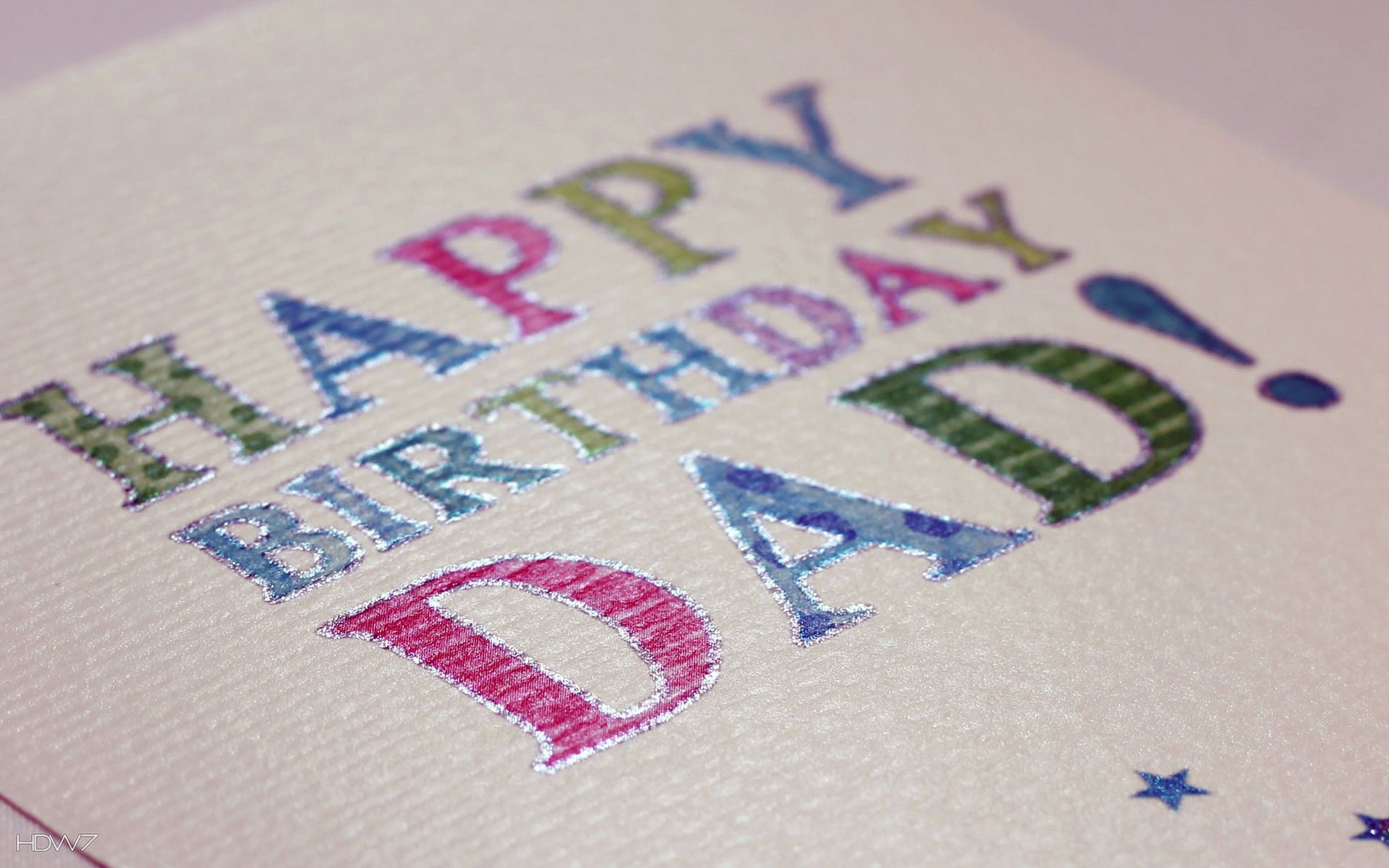 happy birthday dad card letters colors. HD wallpaper gallery