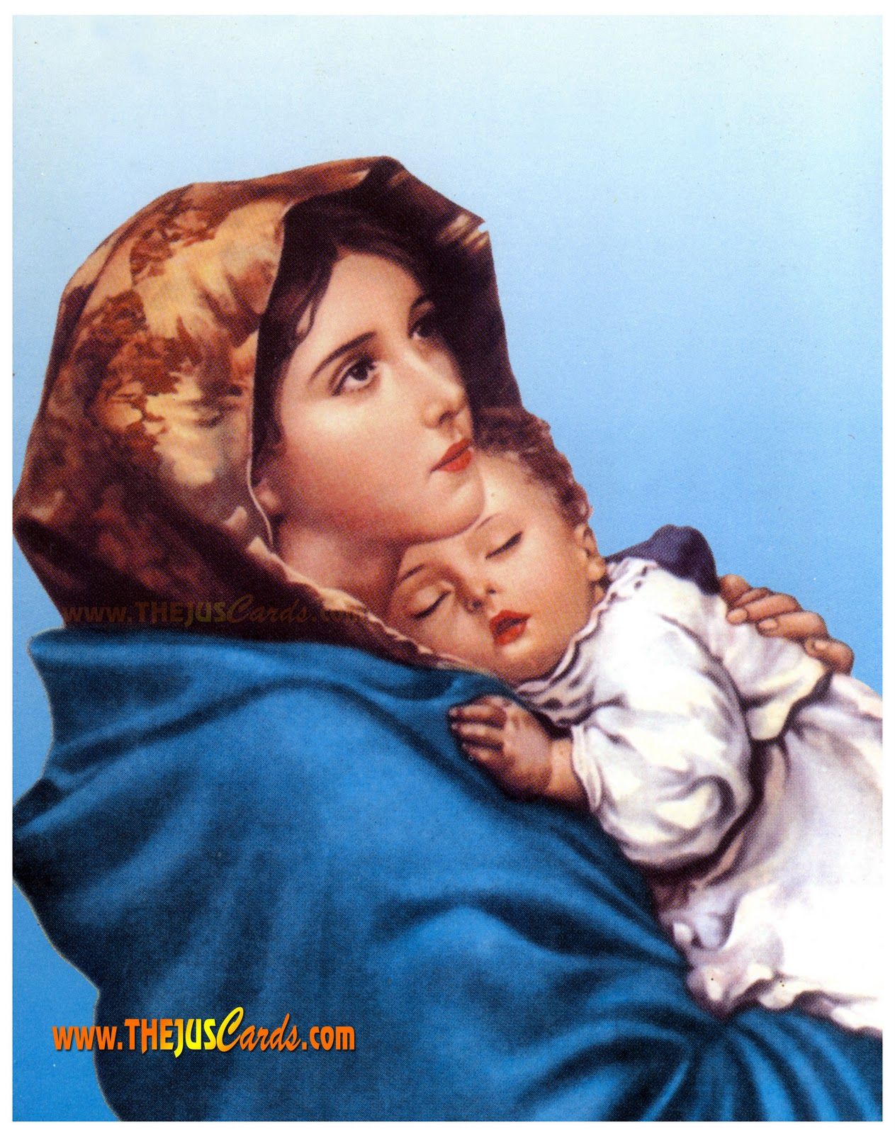 Mother Mary And Baby Jesus Wallpaper