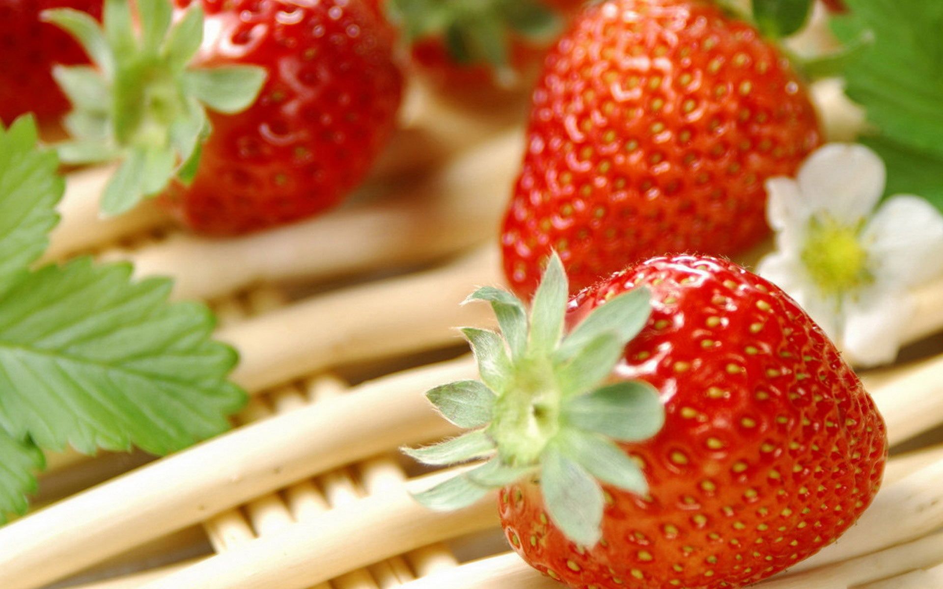 Summer, strawberry, desktop, background, wallpaper, food