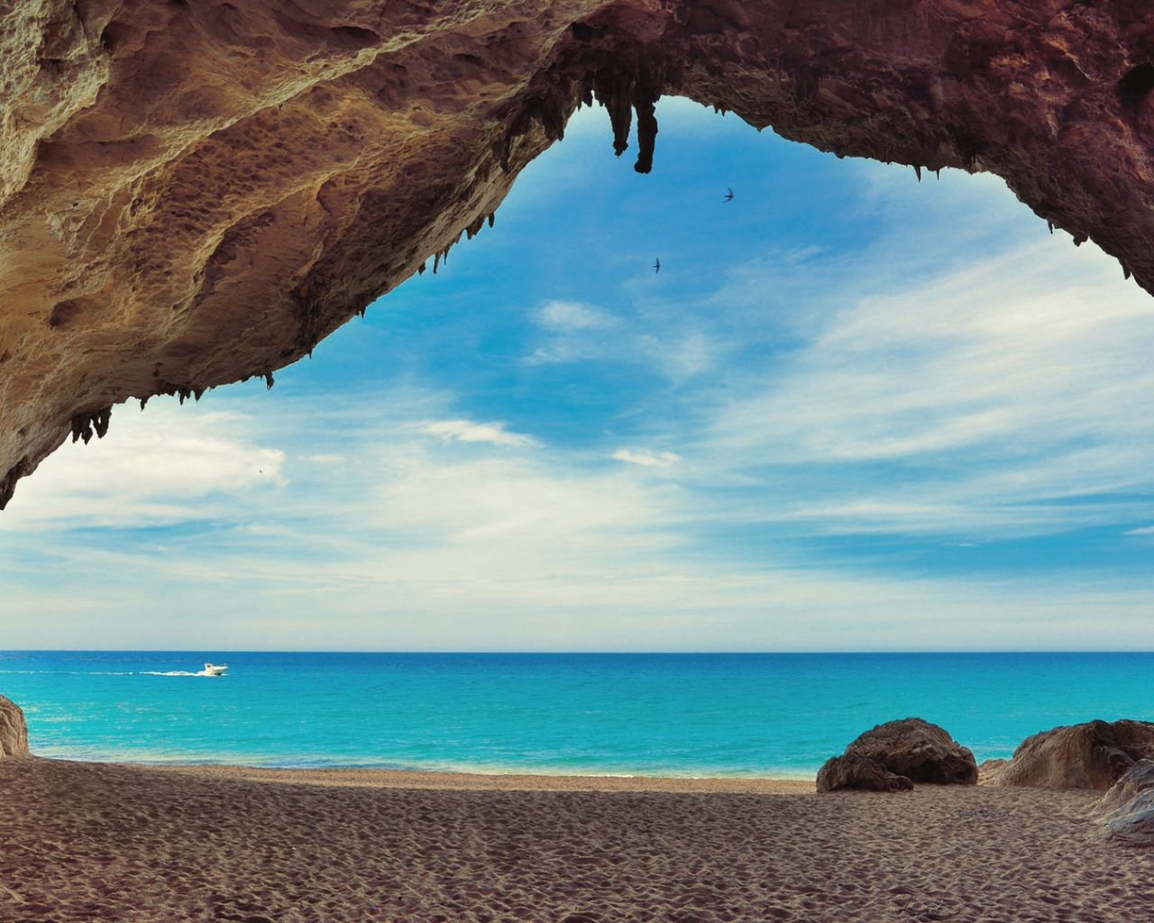 Free download Caves on the beach Cala Luna Sardinia Italy Beach