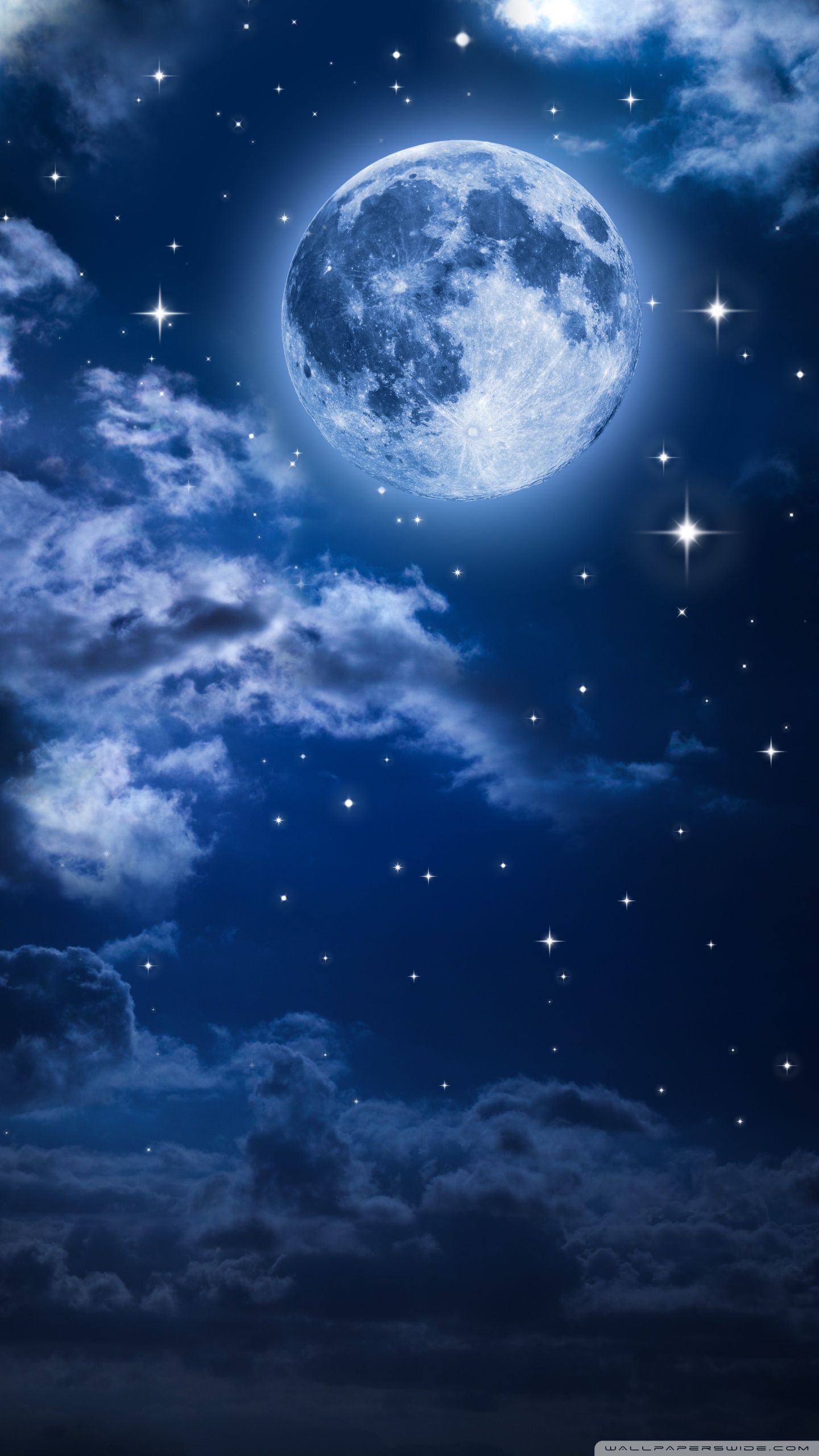 Beautiful Moon in the Sky Ultra HD Desktop Background Wallpaper