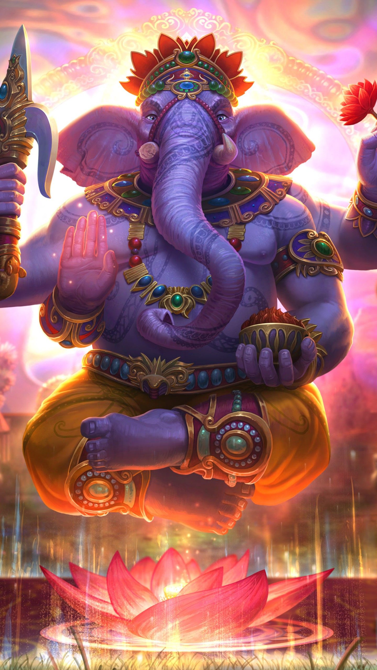 Wallpaper Lord Ganesha, Ganpati Bappa, Ganapati, Indian god, HD