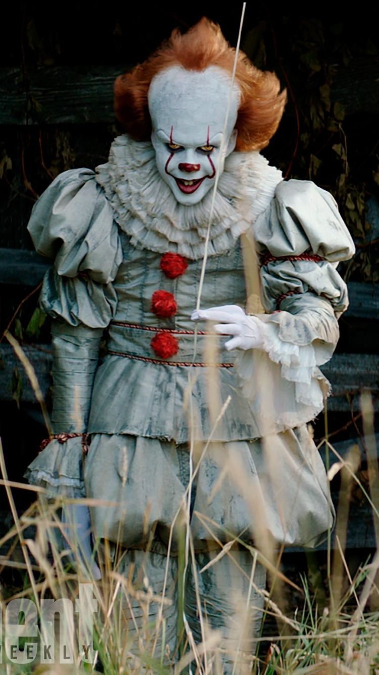 Pennywise Movie / It (750x1334) Mobile Wallpaper With Red