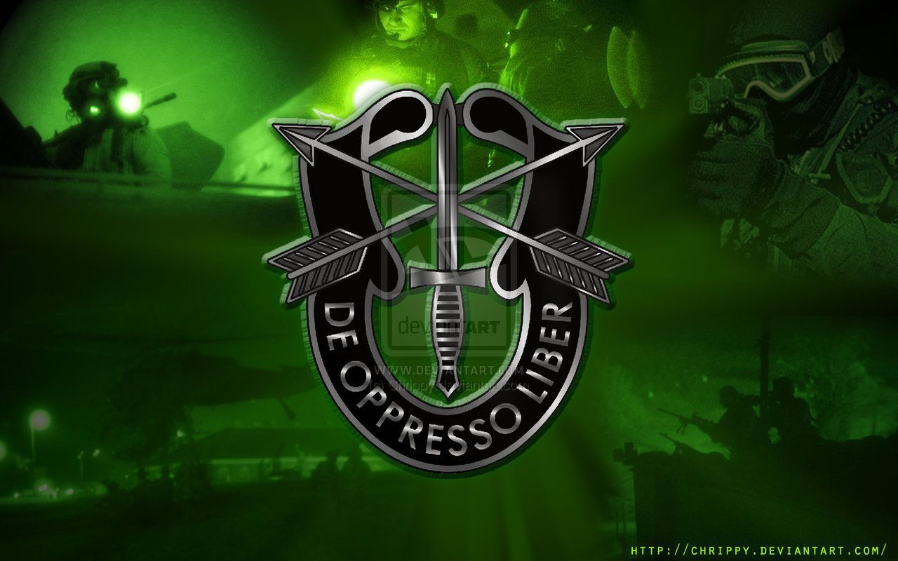 Green Beret Special Forces Logo