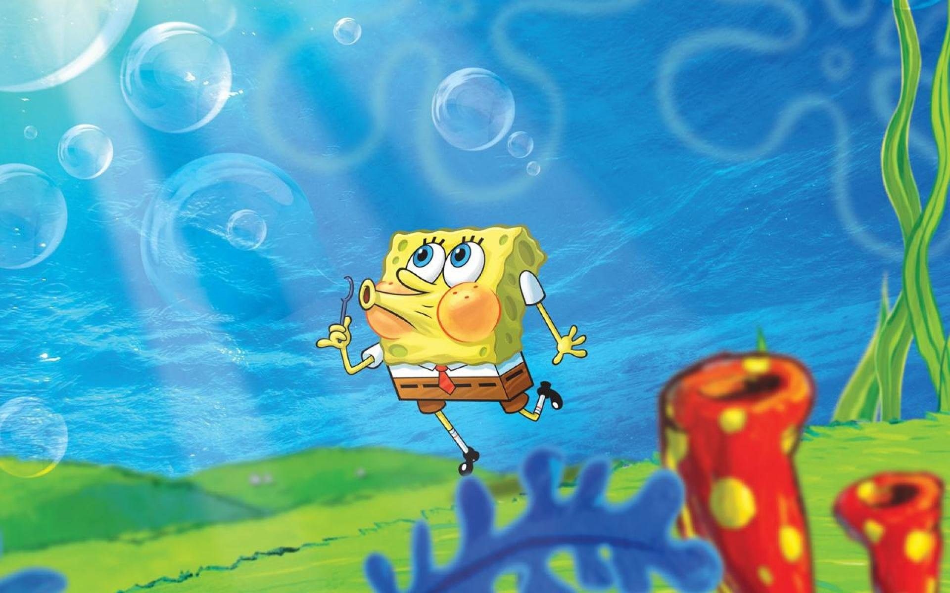 Spongebob Squarepants Bubbles Wallpaper Background HD 64386