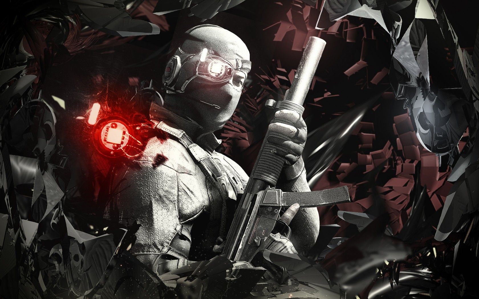 Splinter Cell Rifle wallpaperx1050