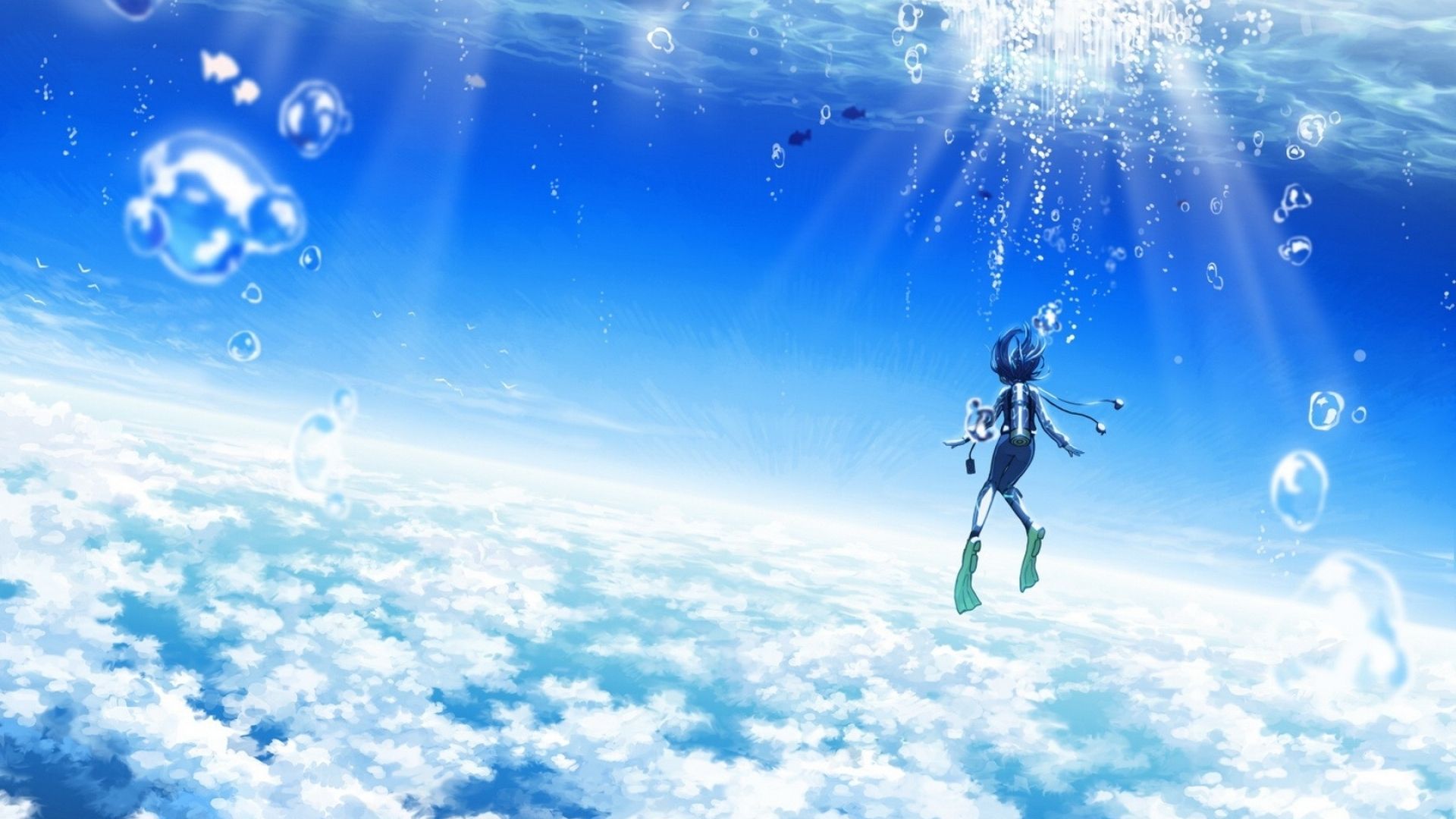 Free download Maouki image 45905 anime scenery blue sky anime