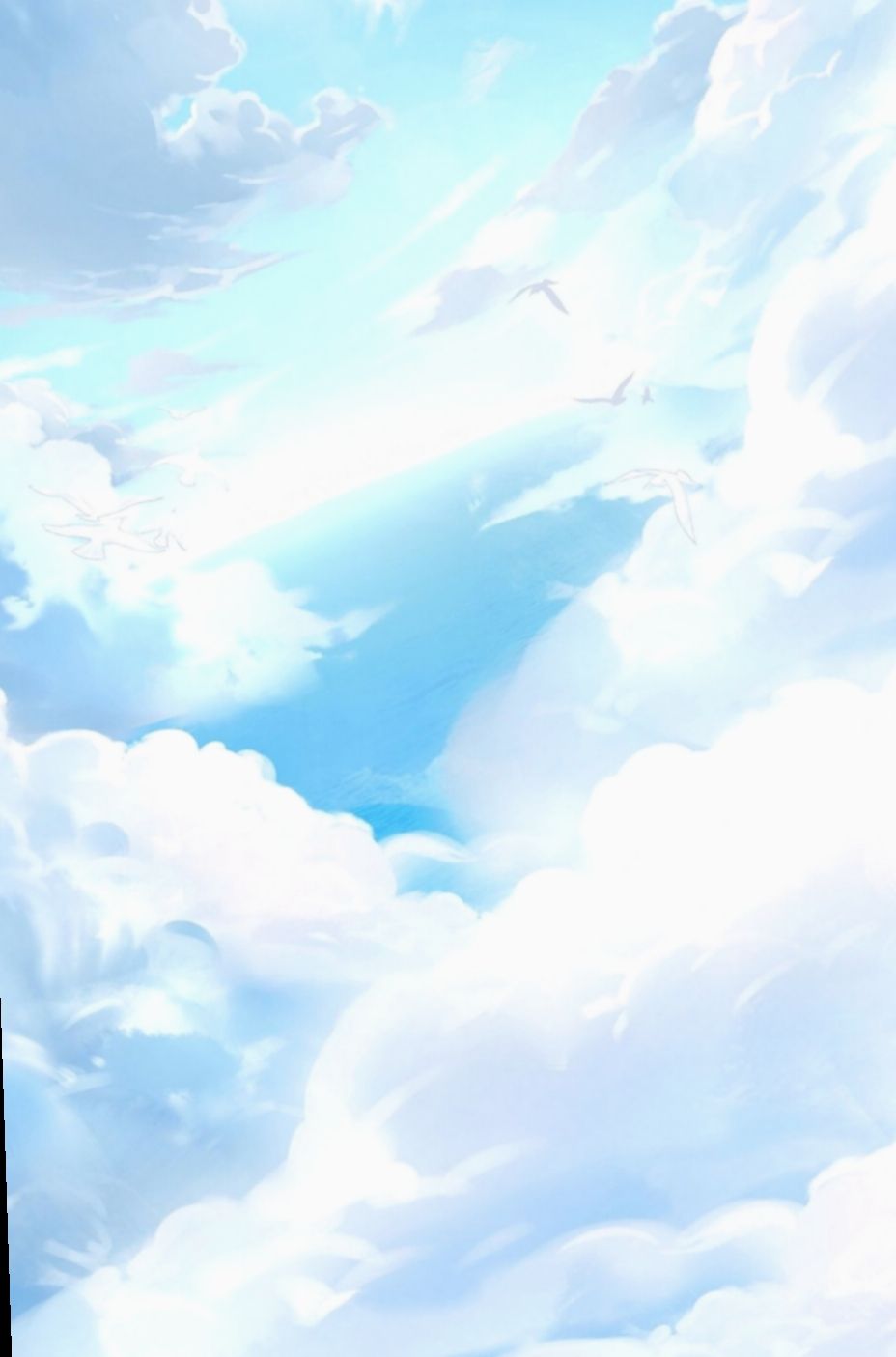 Wallpaper Blue Sky Anime in 2020