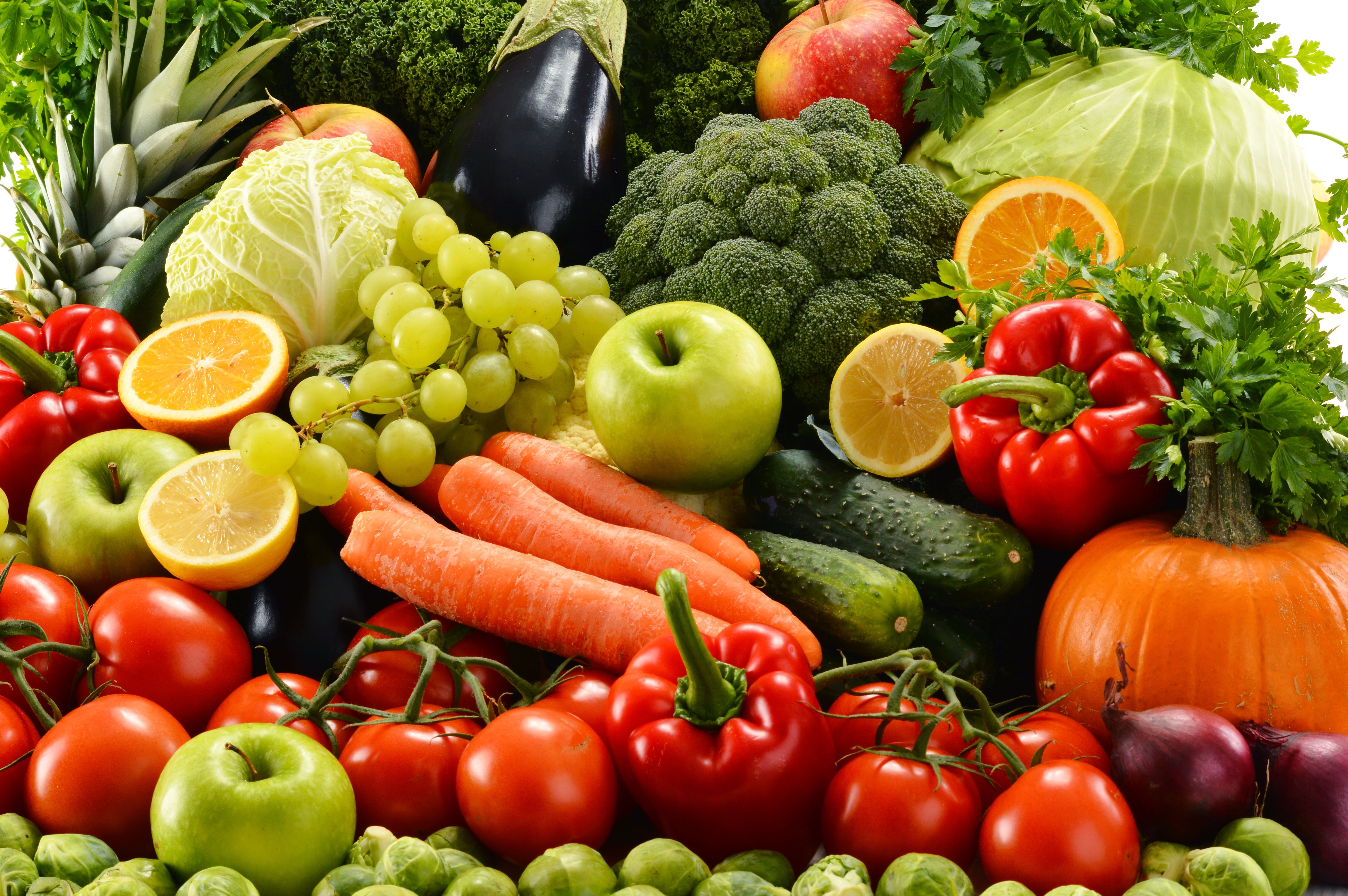fresh fruits and vegetables wallpaper