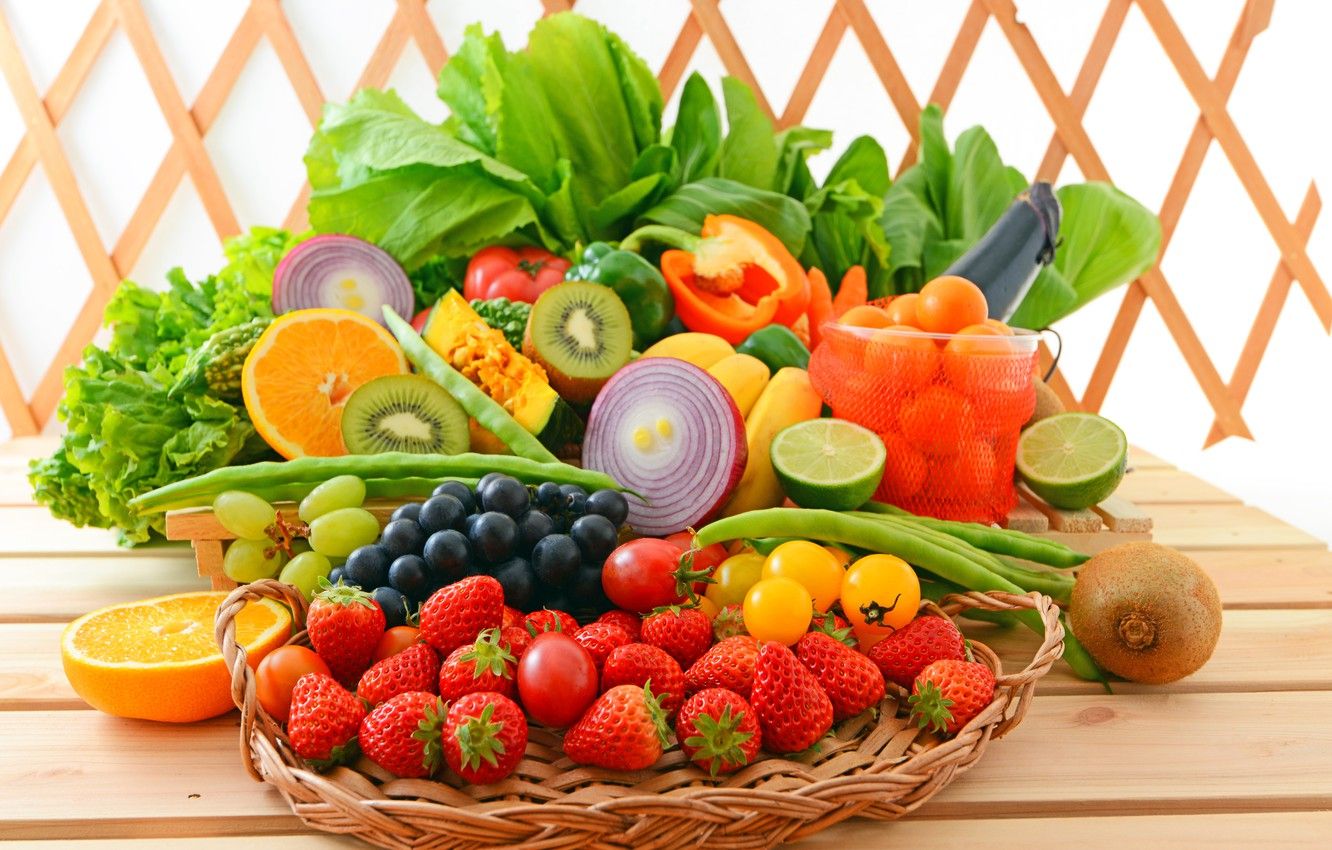 Wallpaper berries, fruit, vegetables, fresh, fruits, berries, vegetables image for desktop, section еда