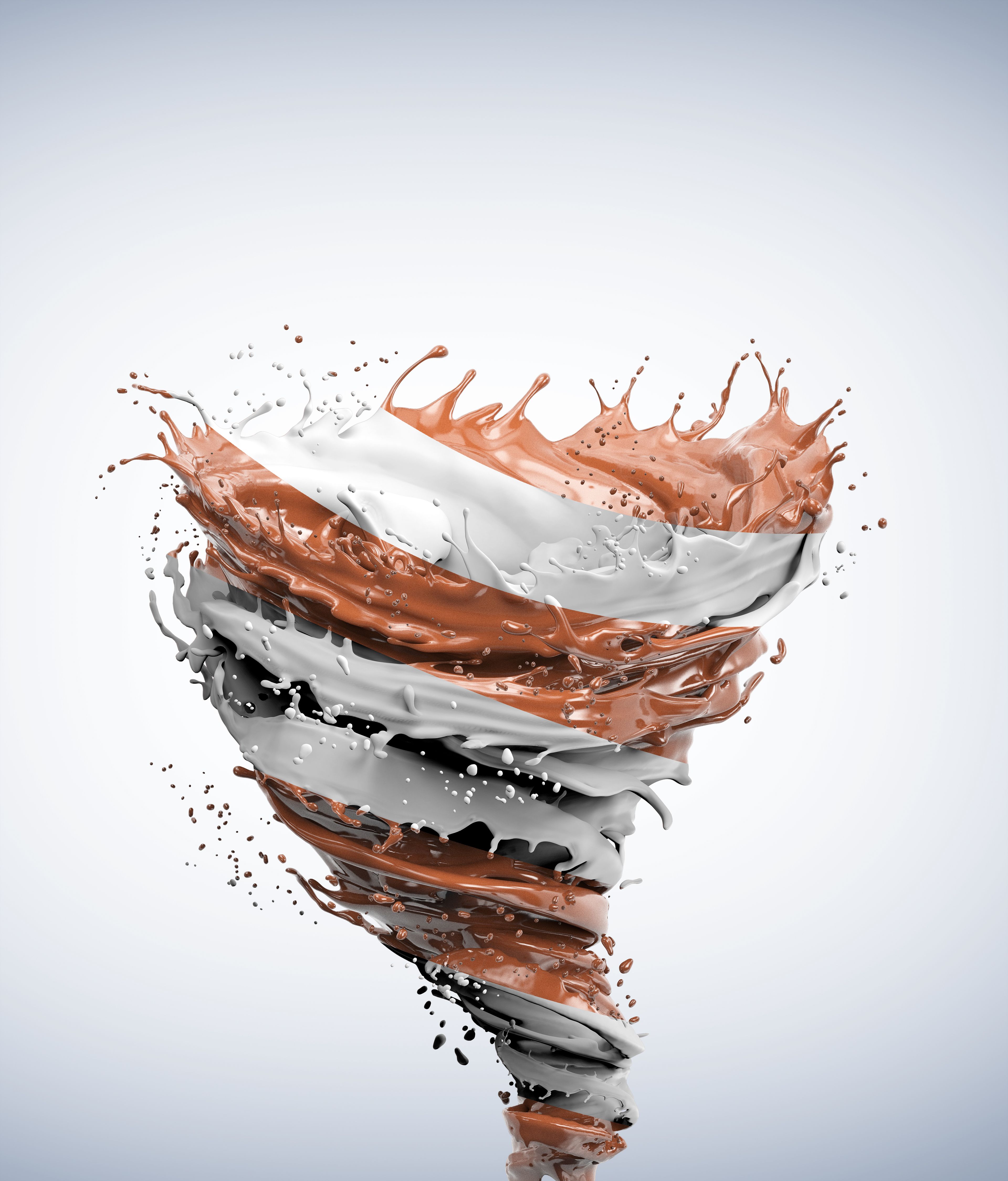 Wallpaper Chocolate, Tornado, 4K, Creative Graphics / Editor's