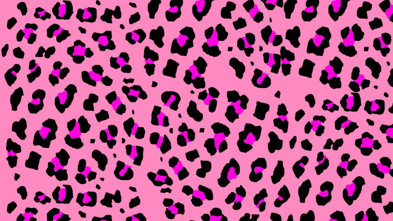 Pink Cute Wallpaper Desktop. Leopard print wallpaper, Hot pink