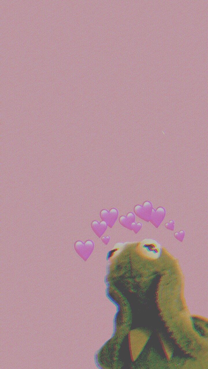 Heart Wallpaper Meme Kermit