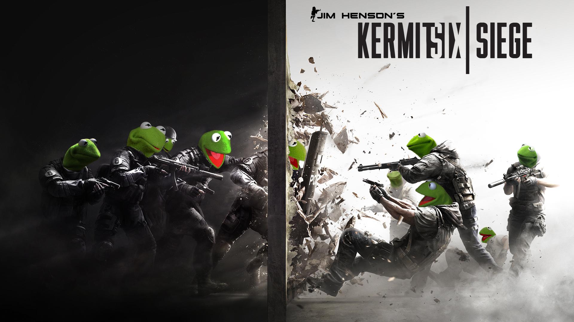 I made a wallpaper for a friend who f*cking loves Kermit, figured