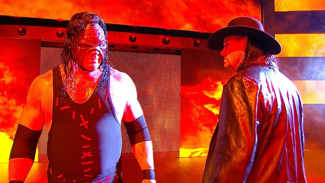 The Undertaker and Kane stand together, moments after SmackDown